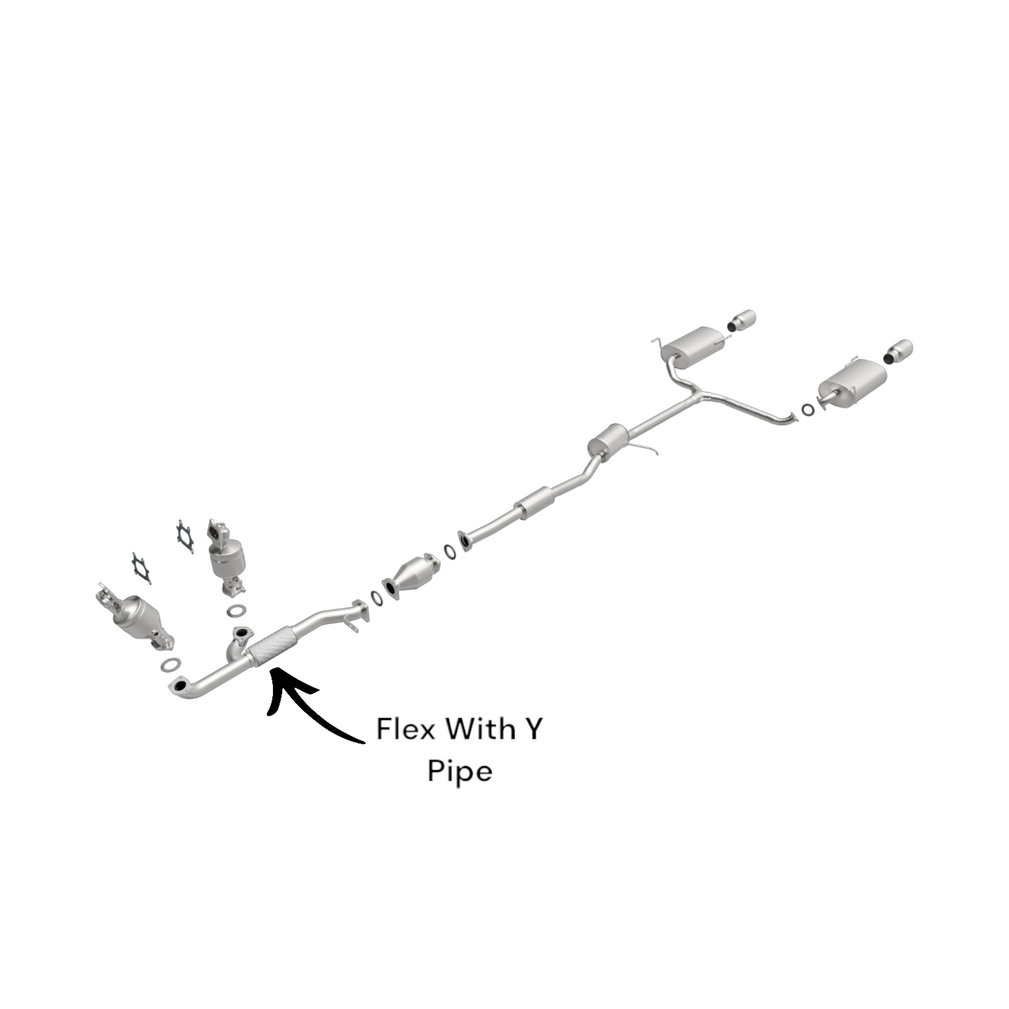 Honda Accord Coupe/Sedan 3.0L (2003-2005) V6 Front Flex With Y Pipe