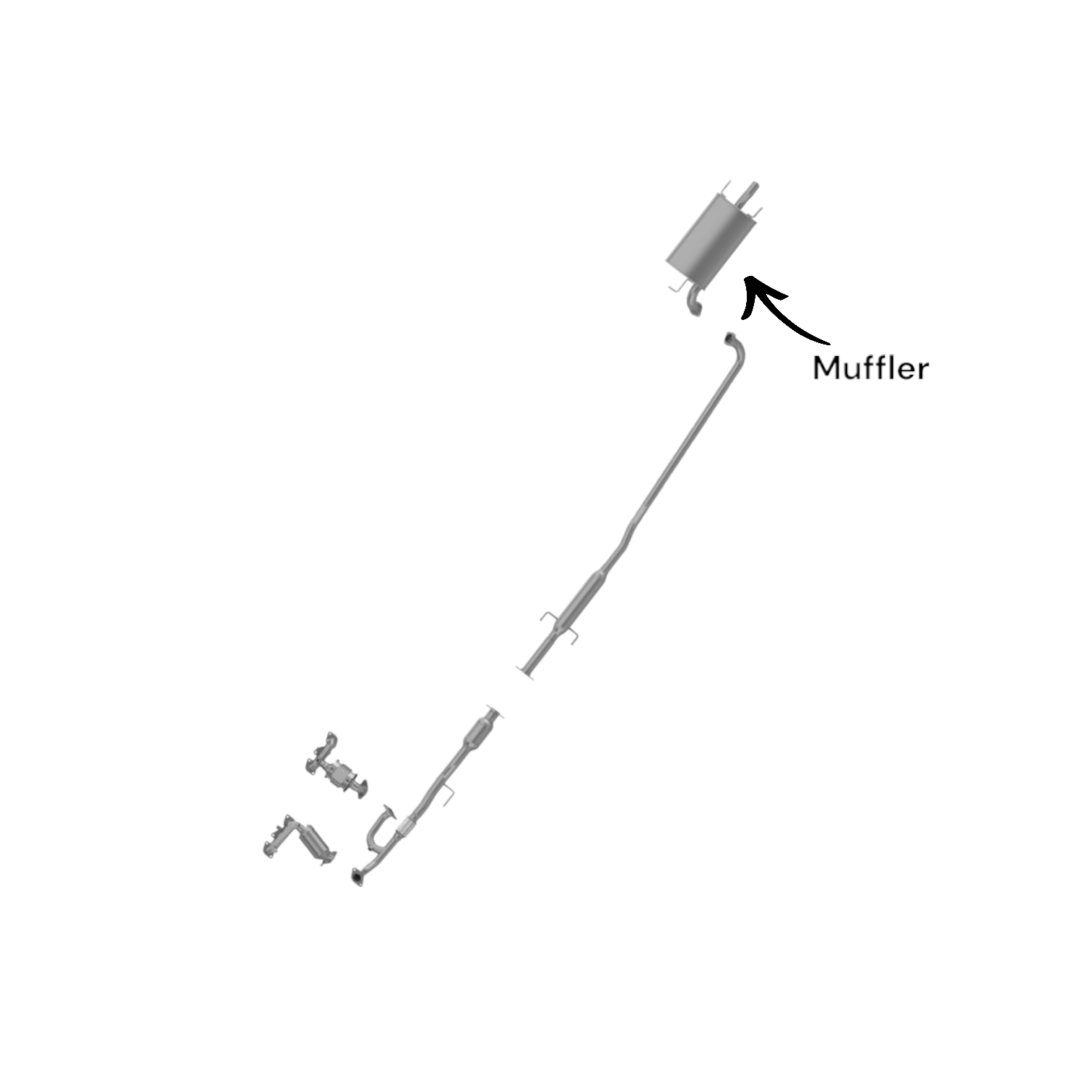 Lexus ES330 3.3L (2004-2006) Muffler