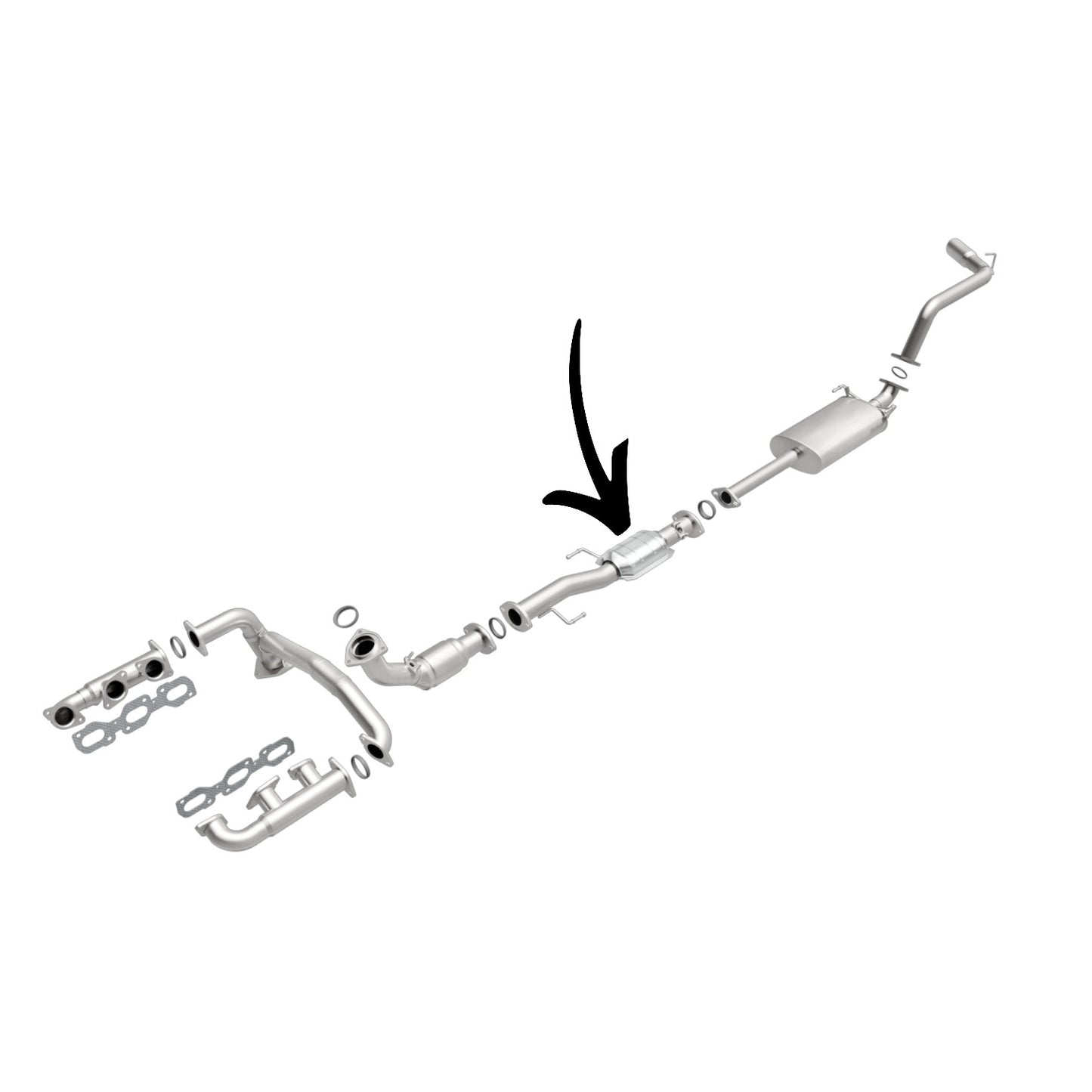 Convertisseur catalytique arrière pour Toyota 4Runner 3.4L (2001 et 2002) V6