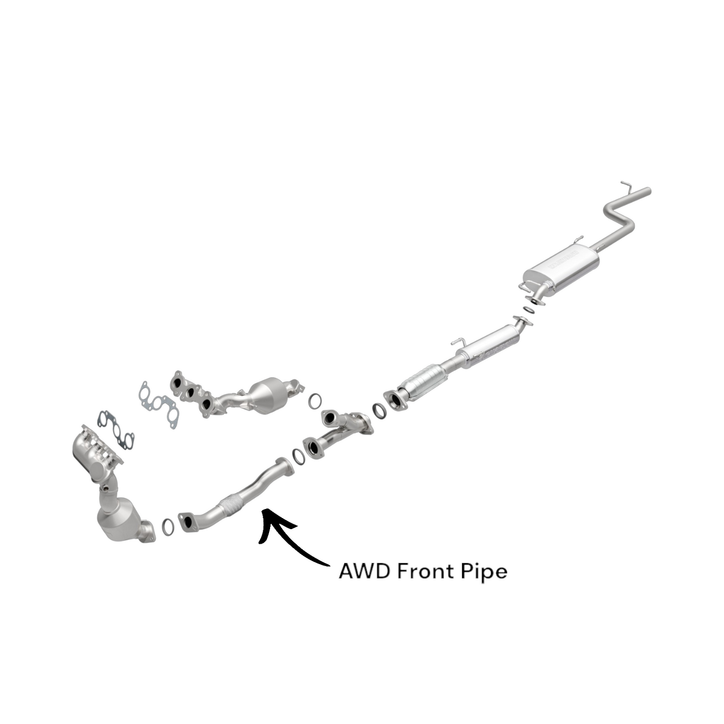 Toyota Sienna 3.3L V6 (2004,2005,2006) AWD Front Pipe