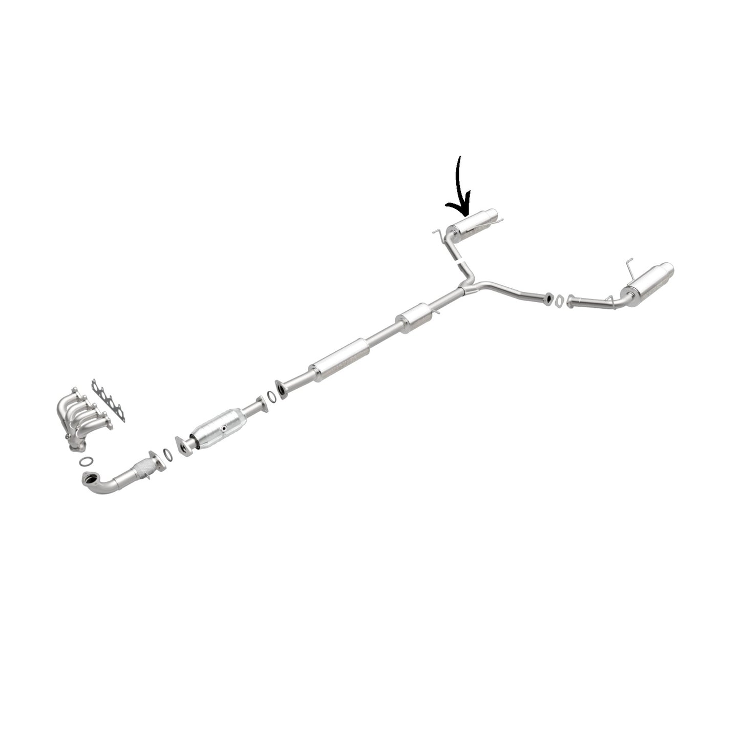 Acura TSX 2.4L 2004-2008 Right Side Muffler