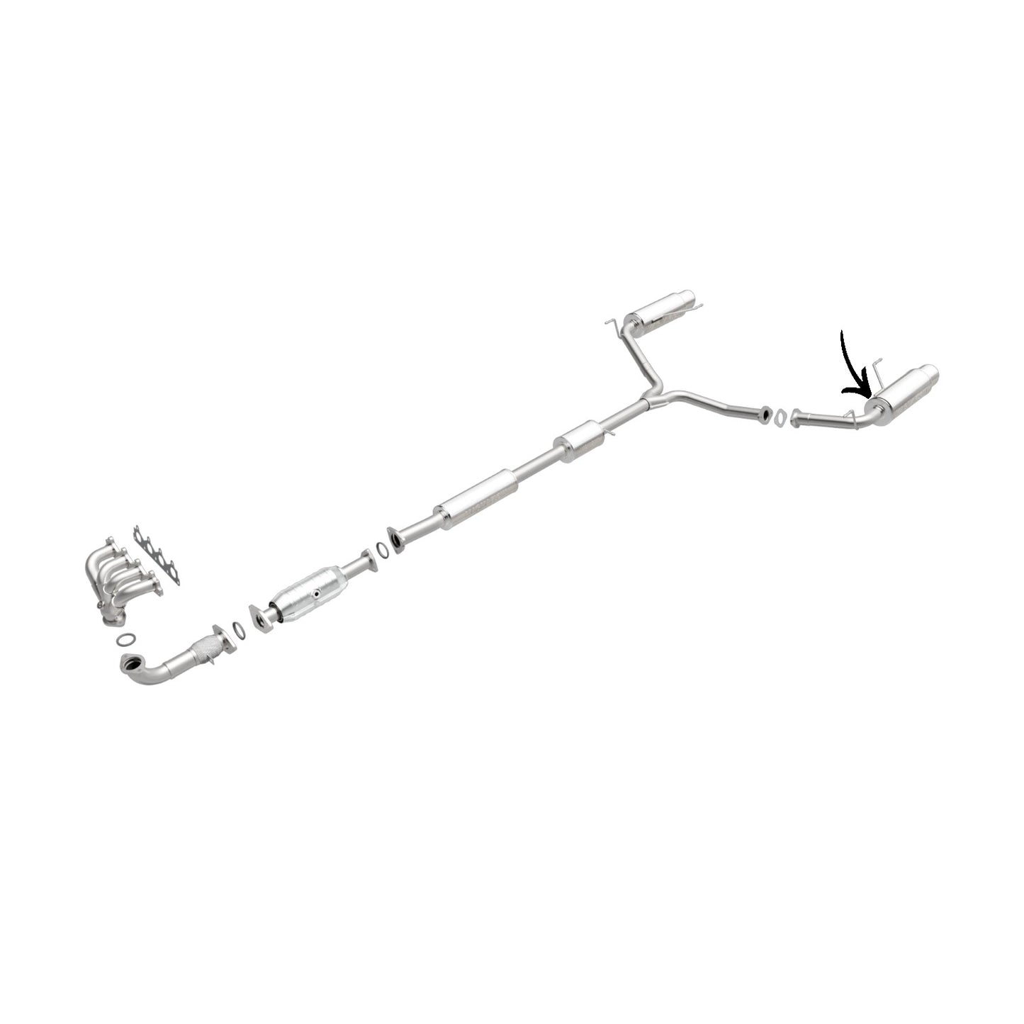 Silencieux côté gauche pour Acura TSX 2.4L 2004-2008