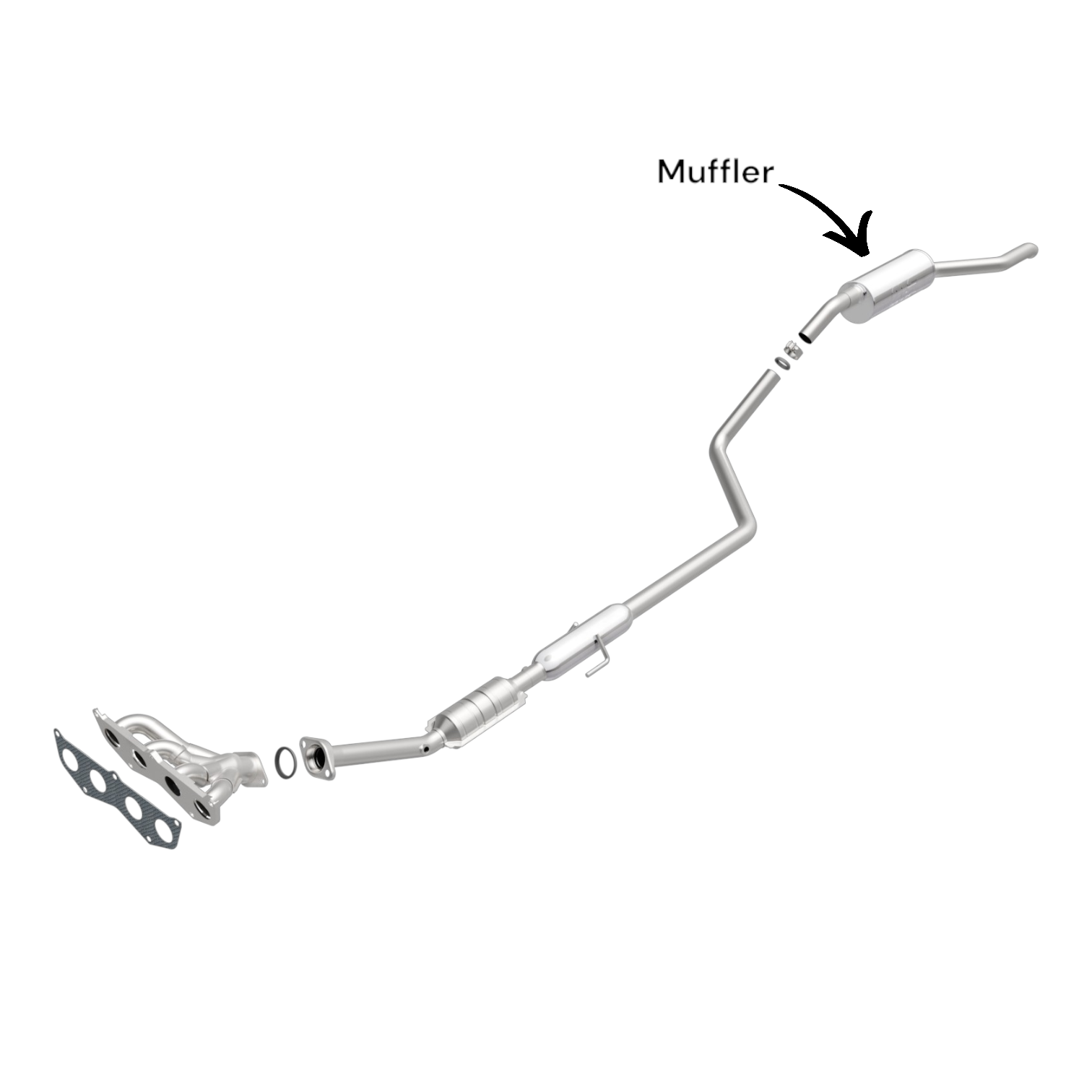 Toyota Echo 1.5L (2004 & 2005) Hatchback V4 Rear Muffler