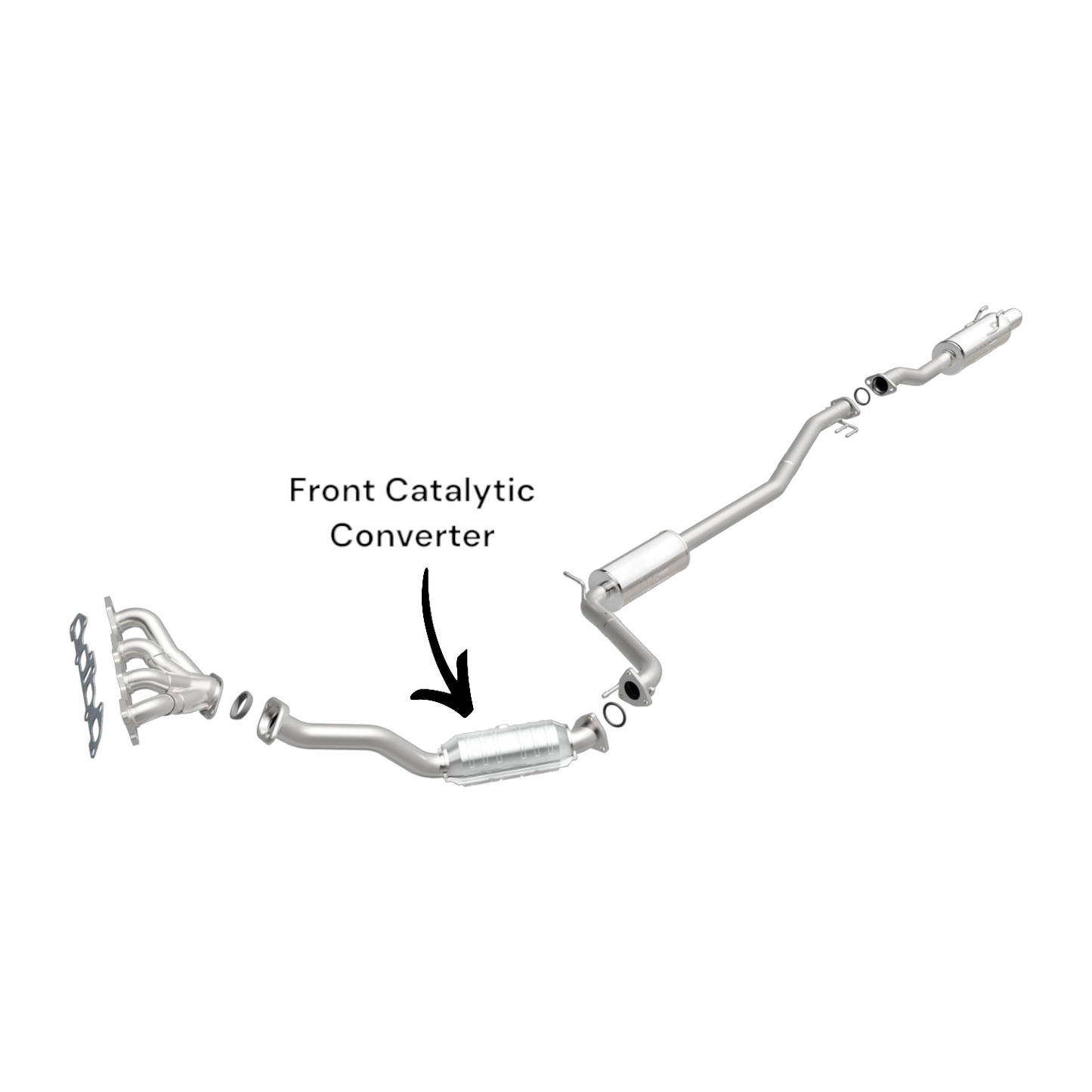Honda Fit 1.5L (2007 & 2008) V4 Direct Fit Front Catalytic Converter (Manual Transmission)