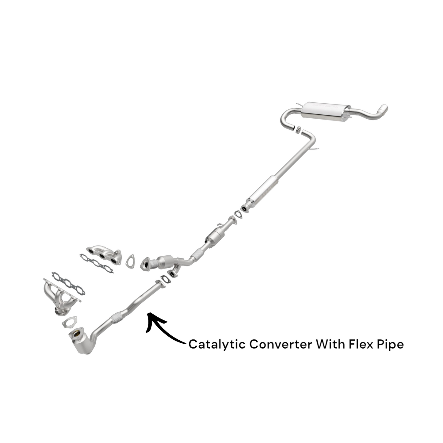 Saturn Vue 3.0L (2002-2003) V6 Catalytic Converter With Flex Pipe