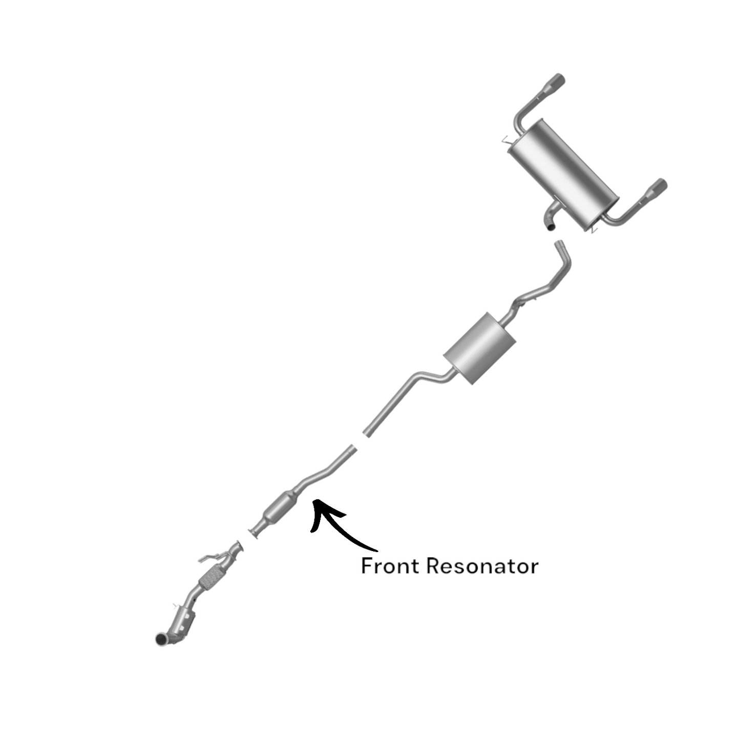 Ford Escape 1.5L (2017-2019) Turbo Front Resonator