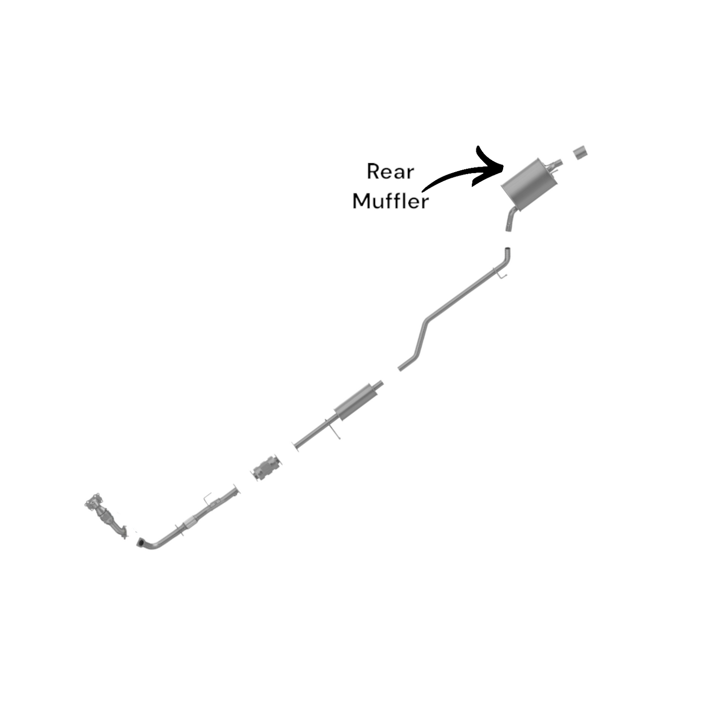 Honda Accord 2.4L (2013-2017) V4 Rear Muffler