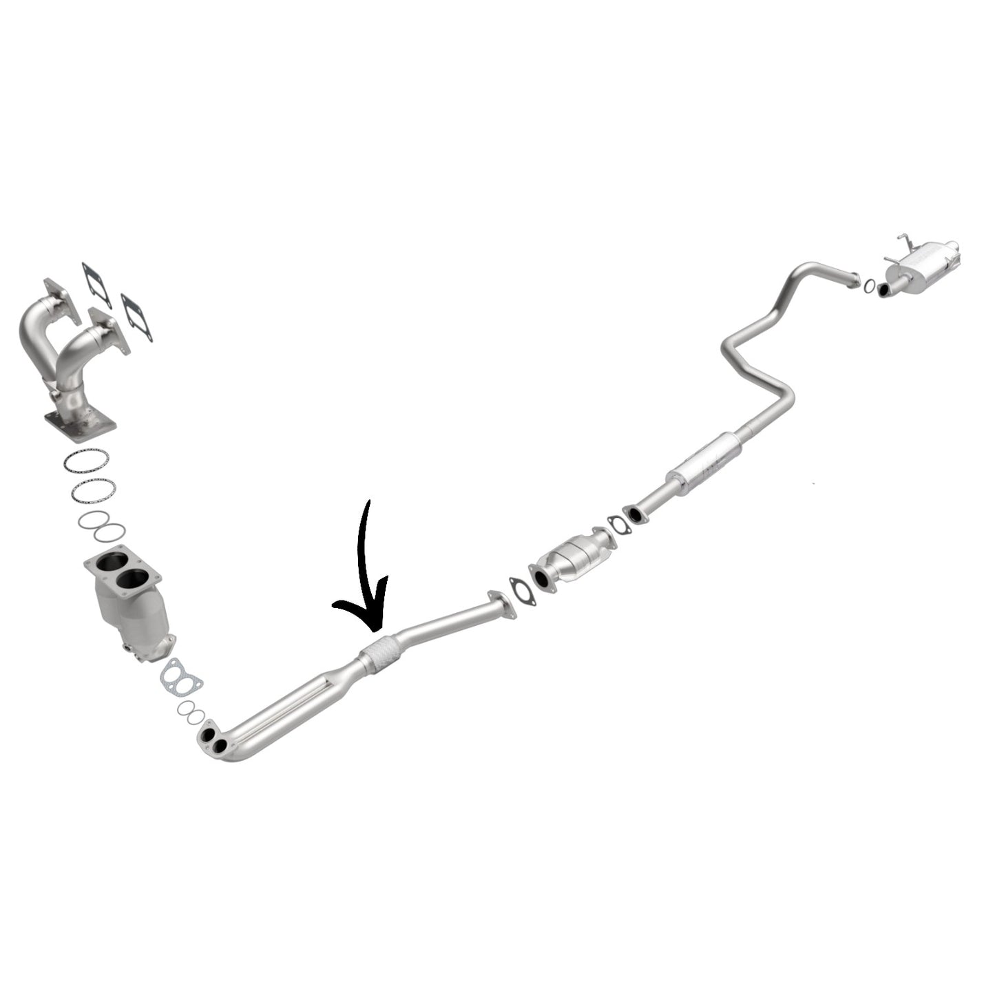 54454 - Nissan Sentra 1.8L (2000-2002) Flex pipe