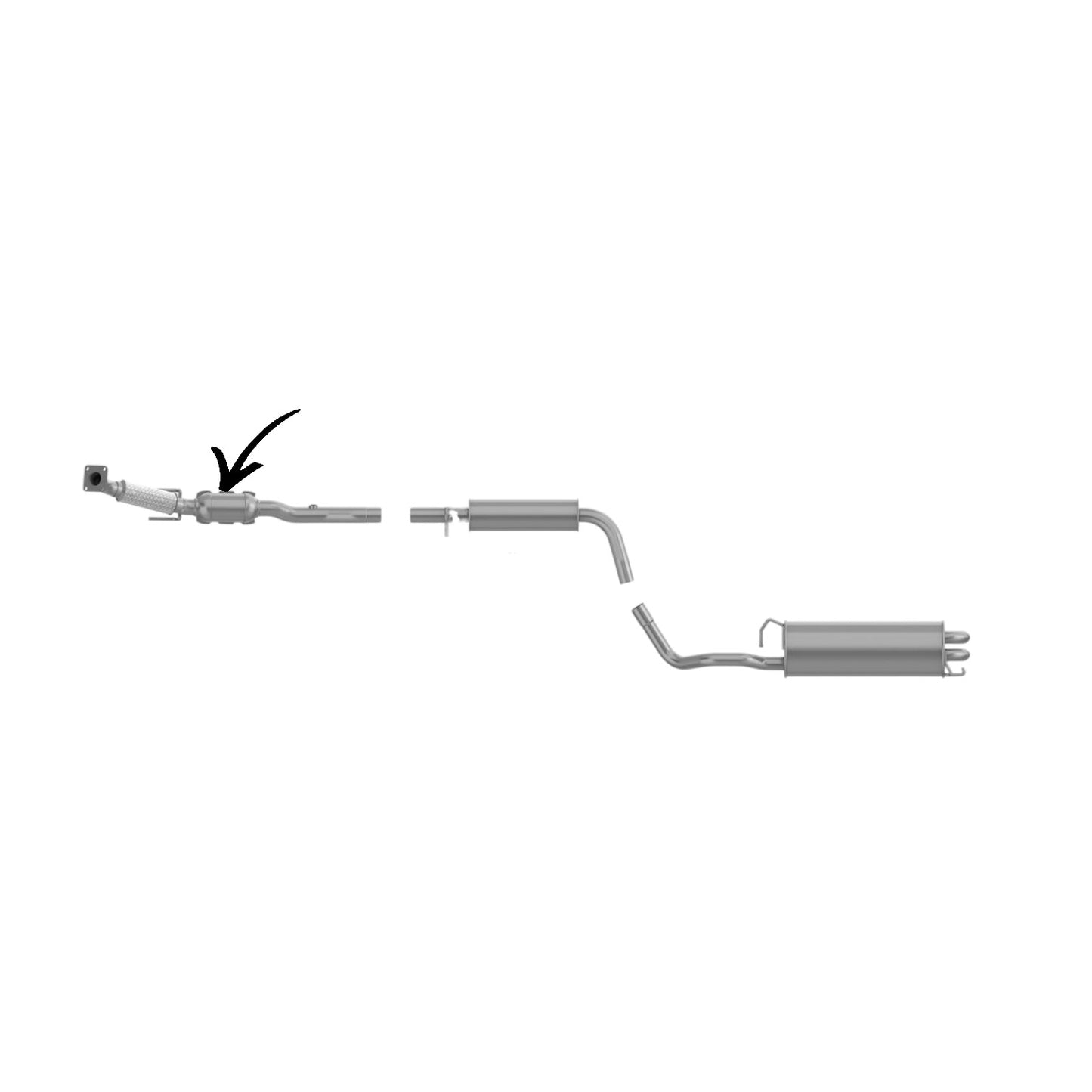 Volkswagen Jetta City 2.0L (2007-2009) FWD Catalytic Converter