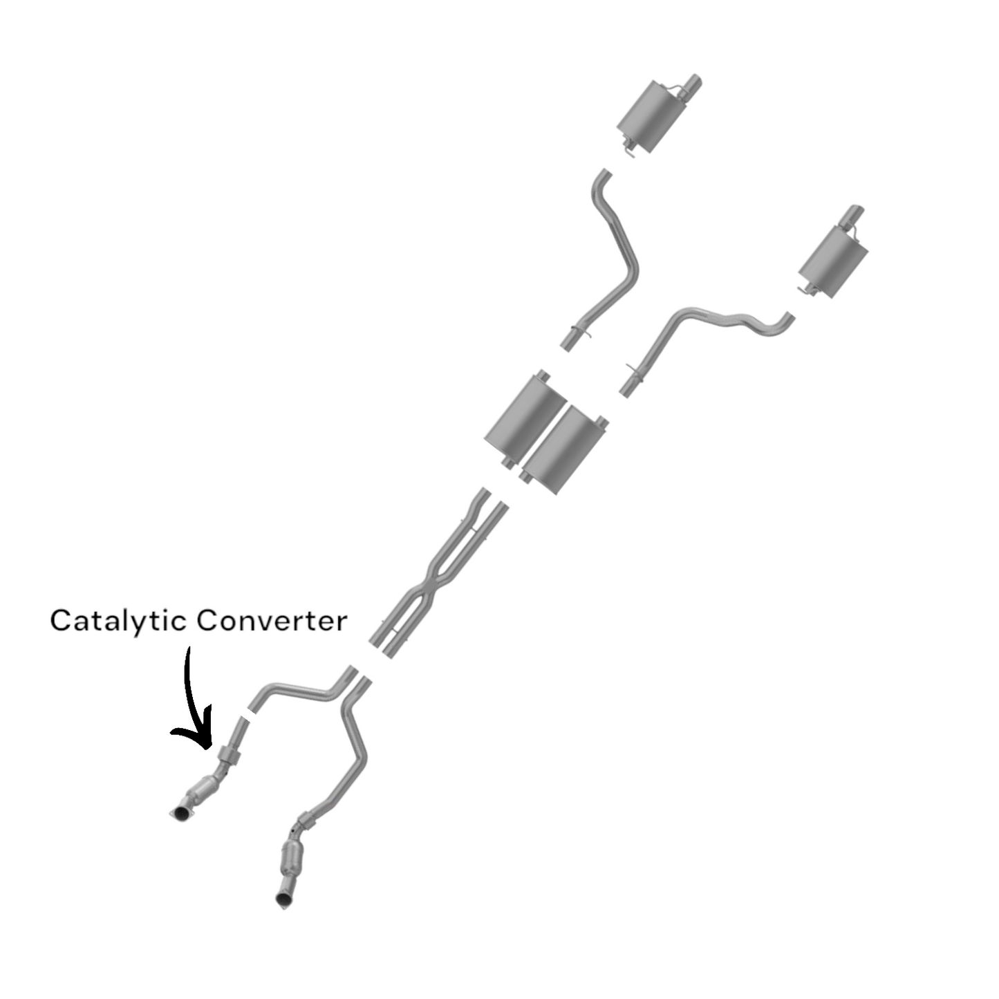 Dodge Magnum 5.7L (2005-2008) RWD Right-Side Catalytic Converter