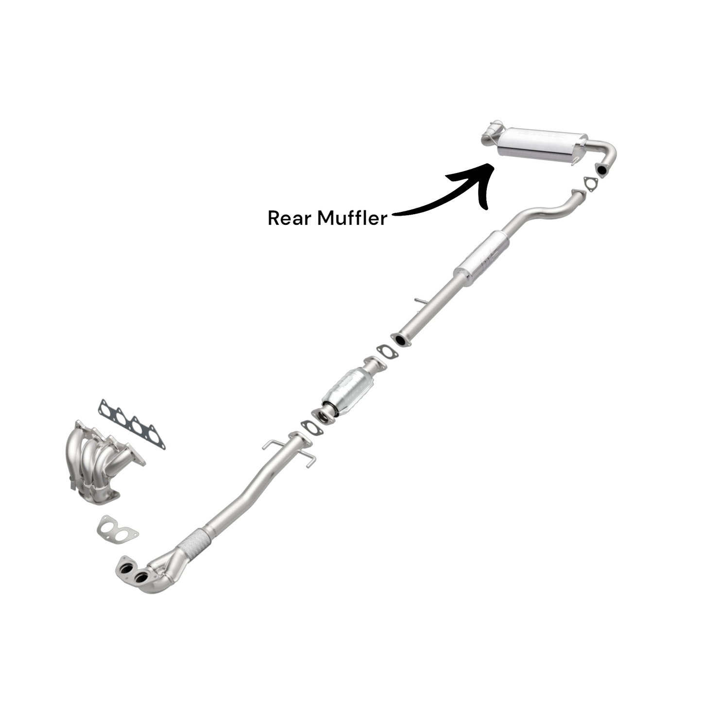 Mitsubishi Outlander 2.4L (2003-2006) V4 Rear Muffler