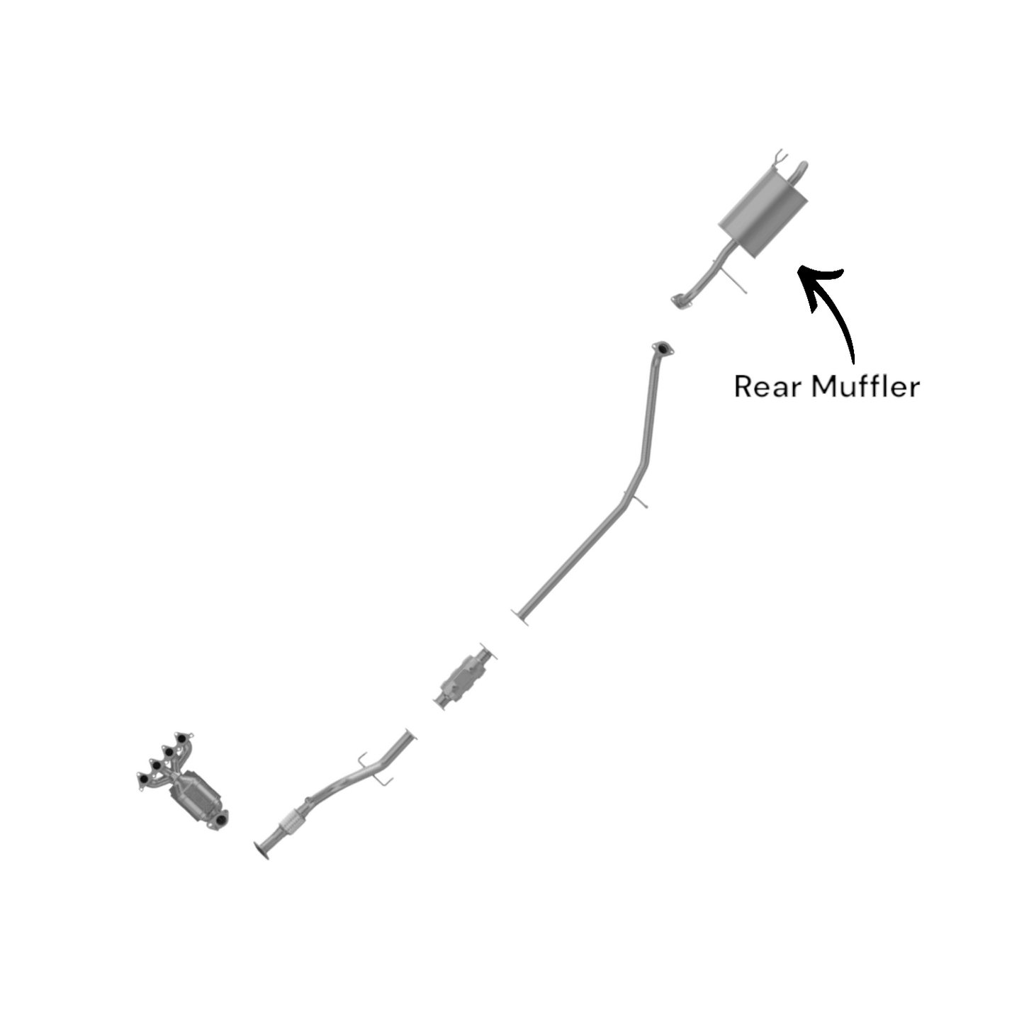 KIA Rio 1.6L (2006-2011) Rear Muffler