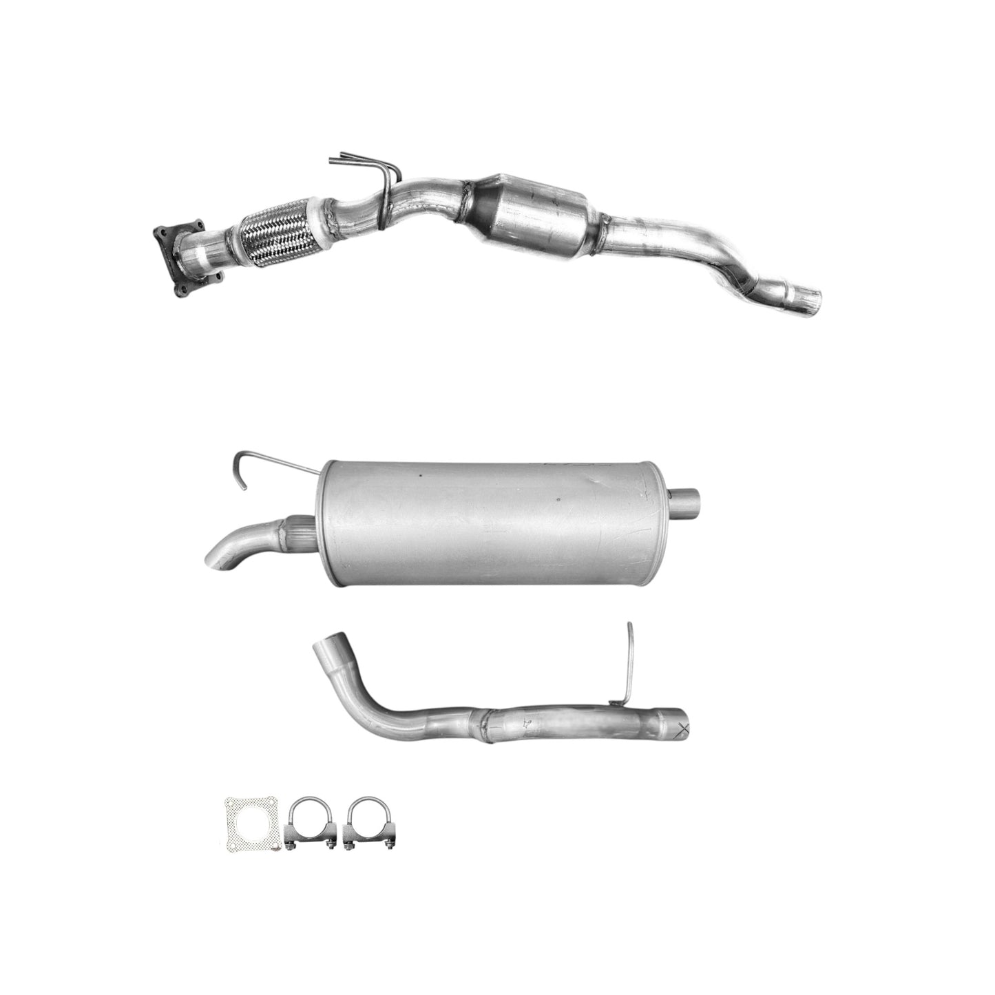 Volkswagen Beetle 2.5L (2006-2010) Converter with Flex and Muffler