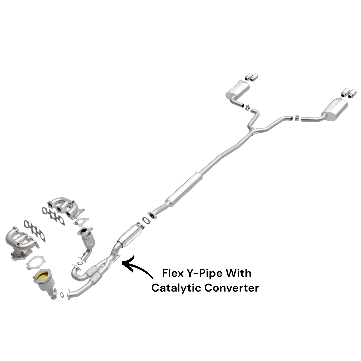 Nissan Maxima 3.5L (2004-2008) Flex Y-Pipe With Catalytic Converter