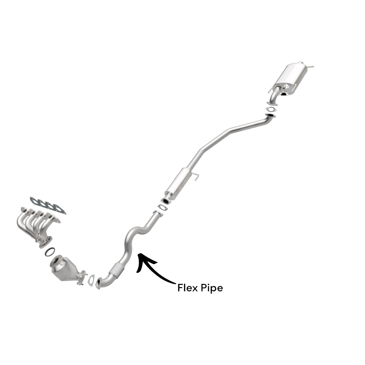 Chevrolet Aveo5 1.6L (2007-2008) Sub Models LS/Special Value (Automatic Transmission) V4 Front Flex Pipe