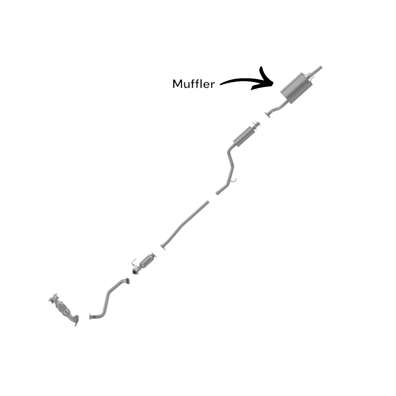 Honda Civic 1.8L (2012-2015) Muffler