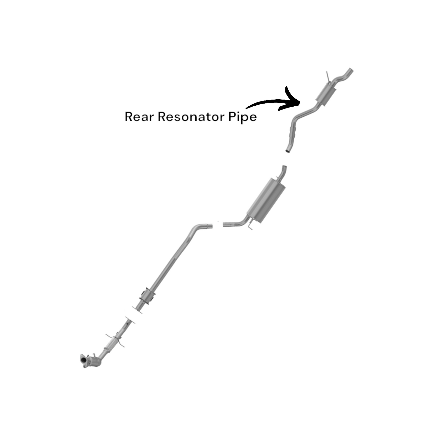Ford Transit Connect 2.0L (2010-2013) V4 Rear Resonator Pipe