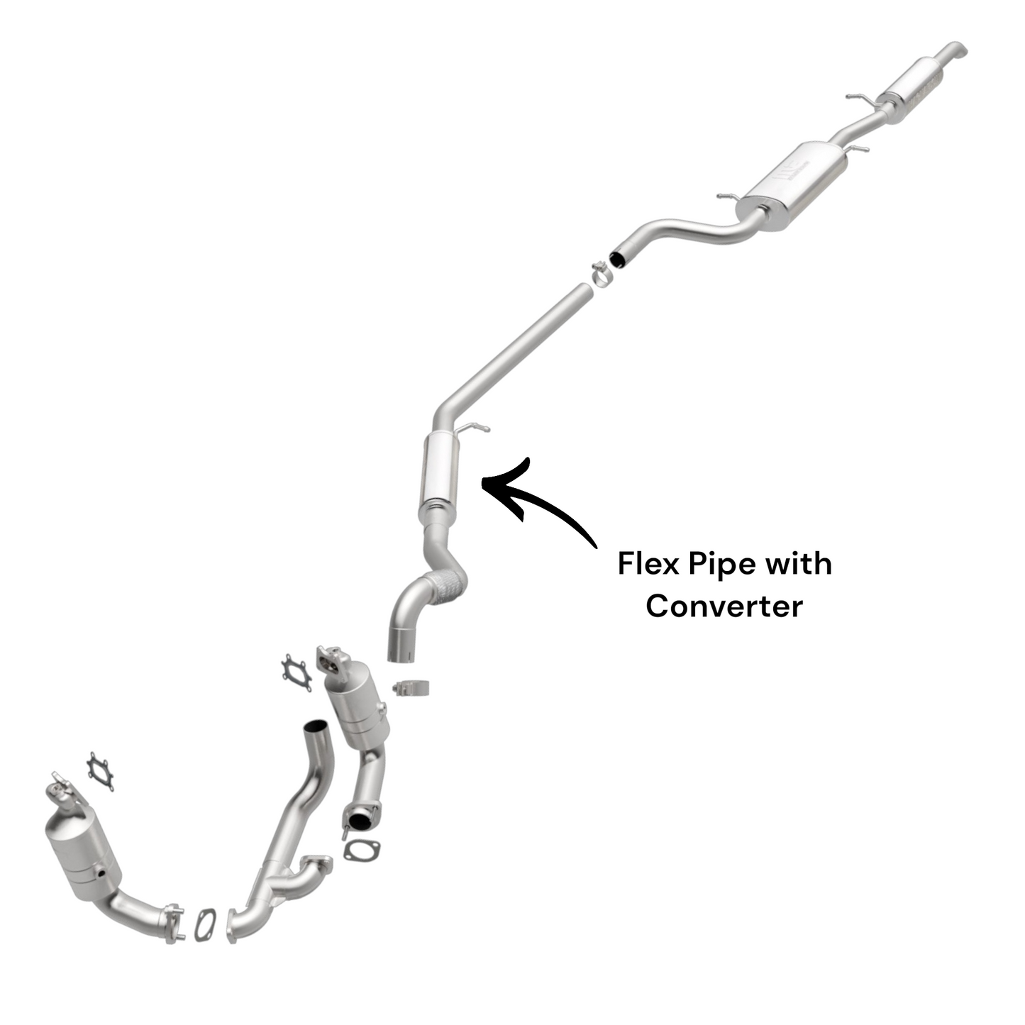 Dodge Grand Caravan 3.6L (2011-2020) Flex Pipe with Resonator