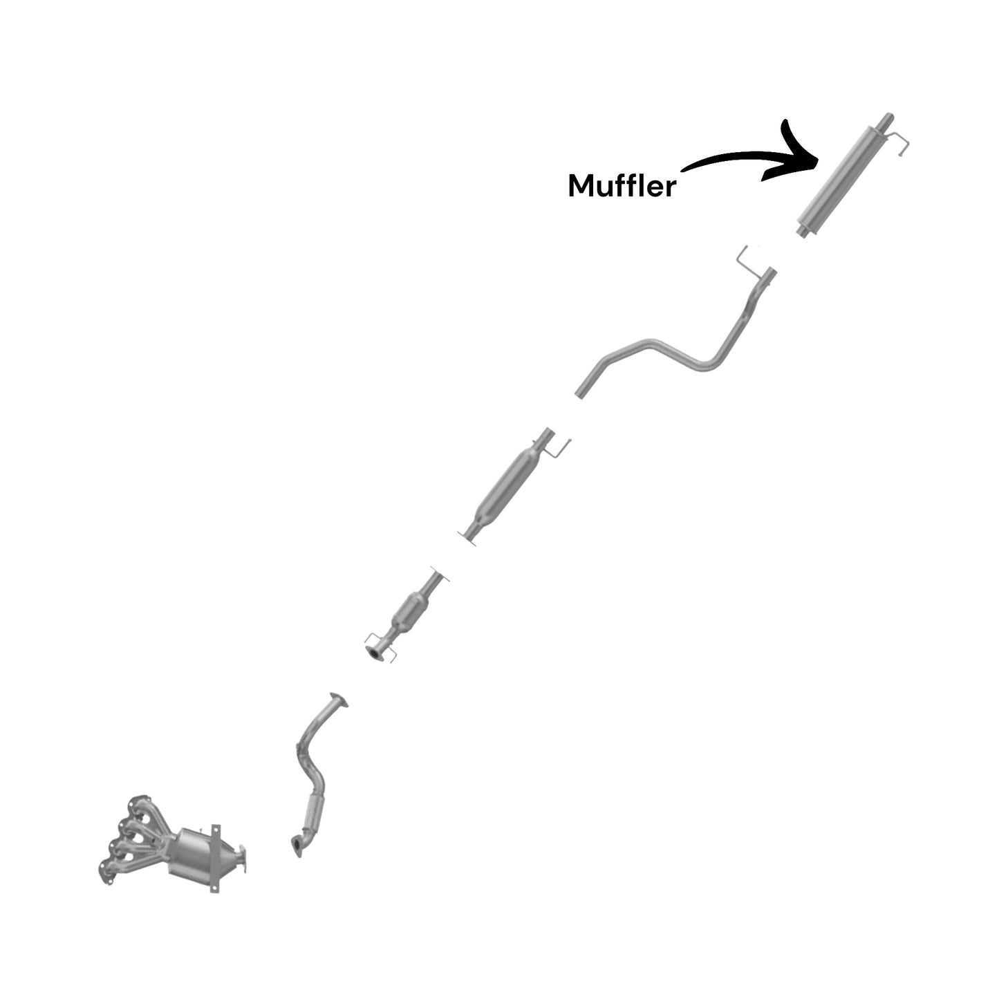 Chevrolet Sonic 1.4L (2012-2016) (Sedan) Muffler