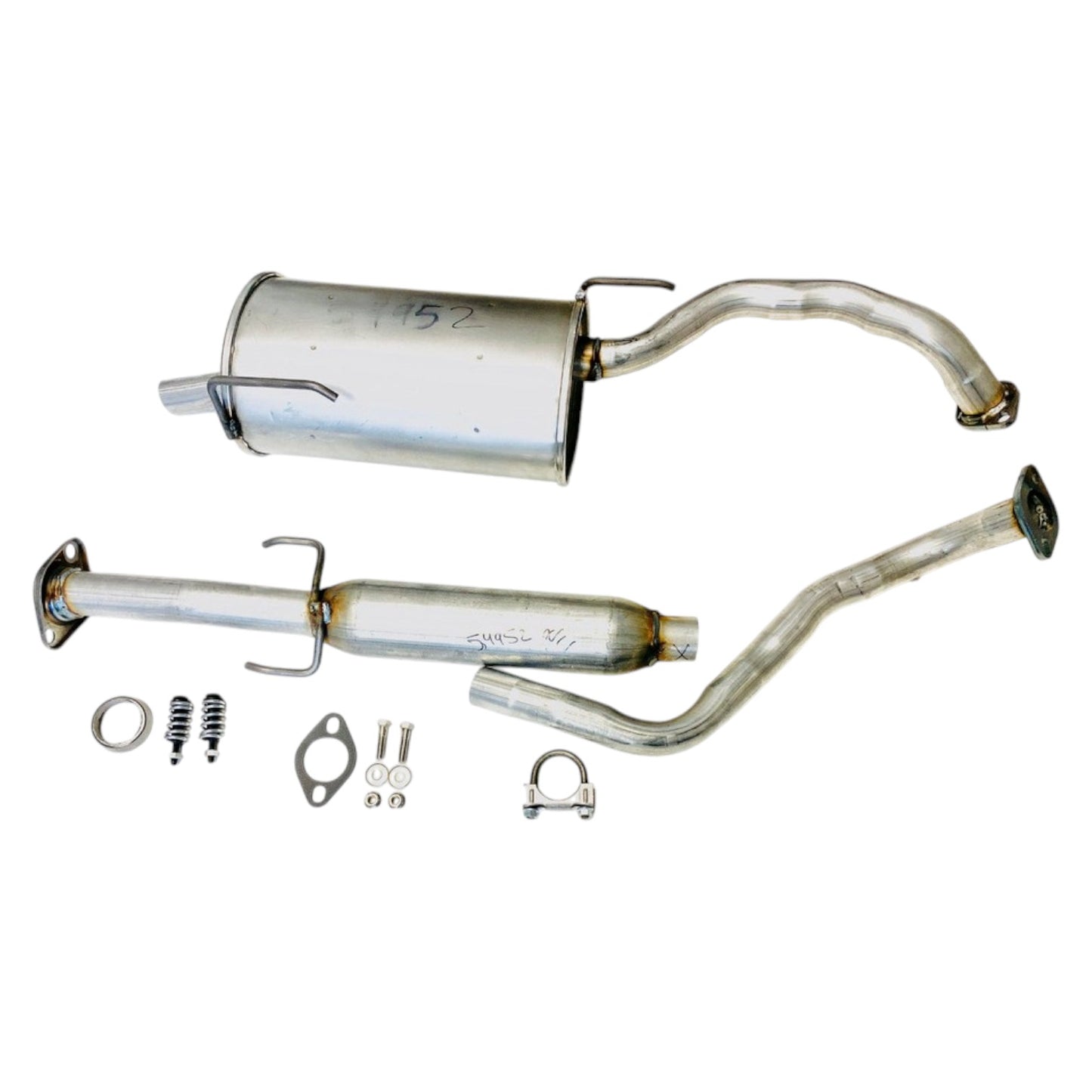 54952 - Nissan Versa Note (Hatchback) 1.6L (2014, 2015, 2016, 2017) Muffler & Resonator Set