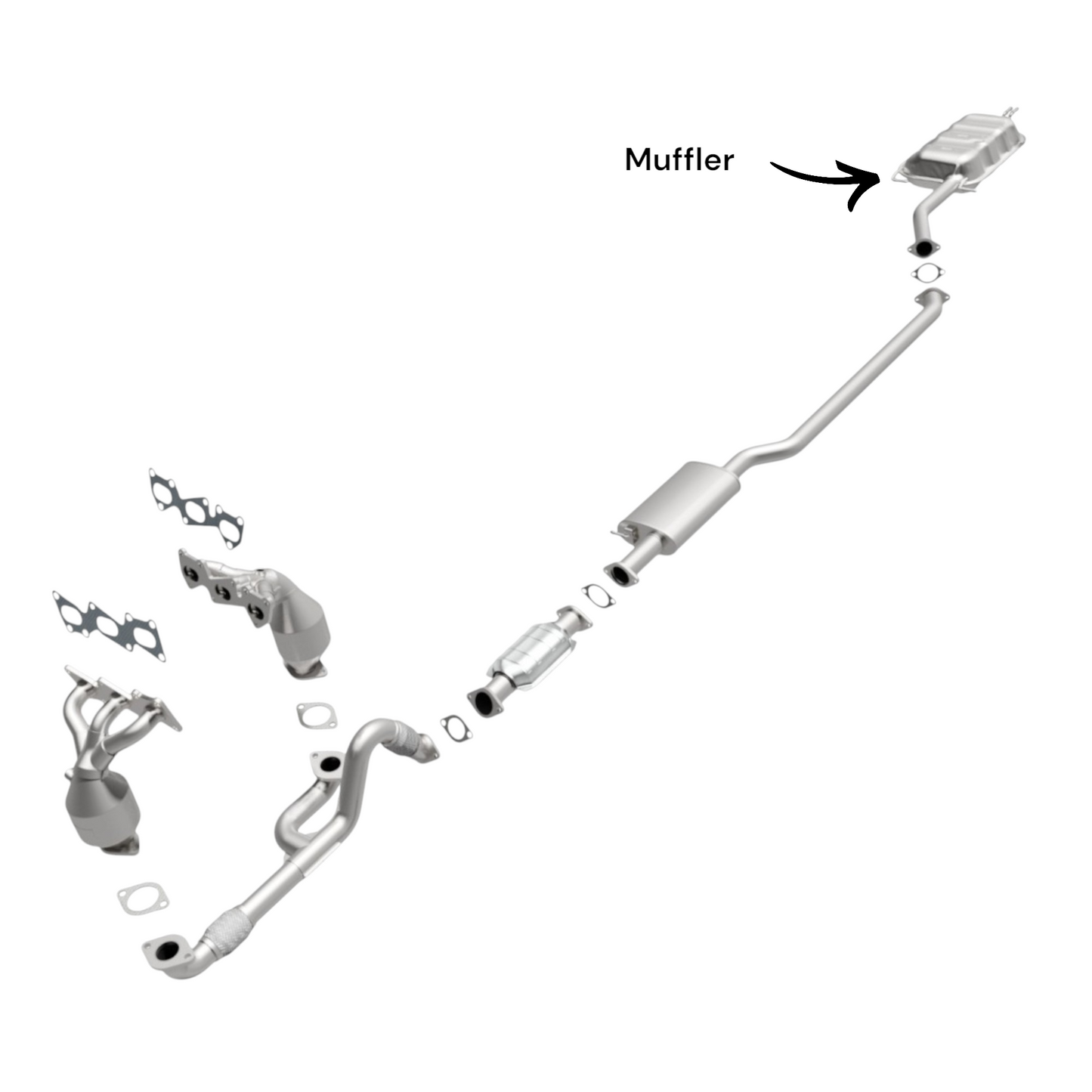 Hyundai Santa Fe 3.5L (2010-2012) Silencieux