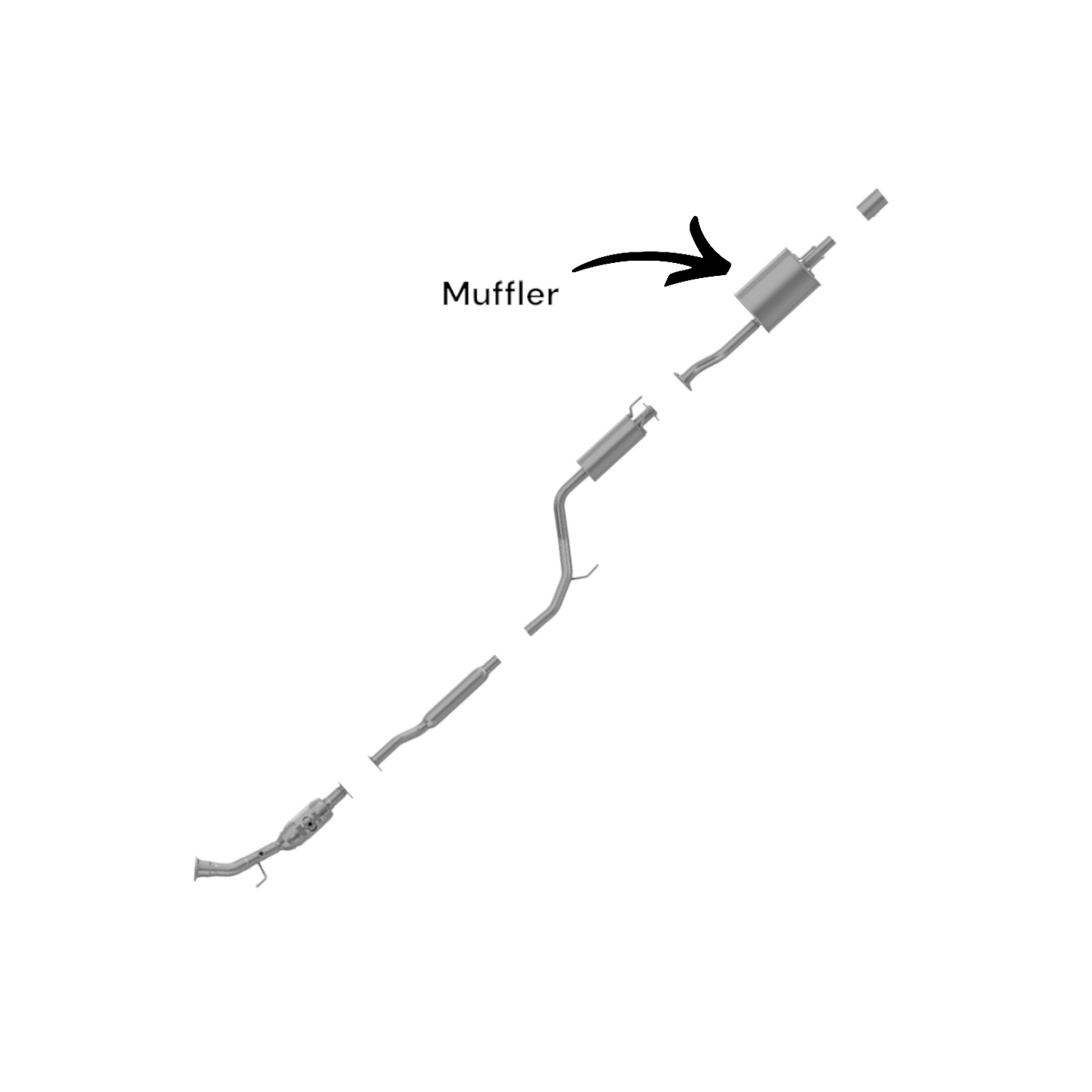 Honda Civic Si 2.0L (2006-2011) Sedan Muffler