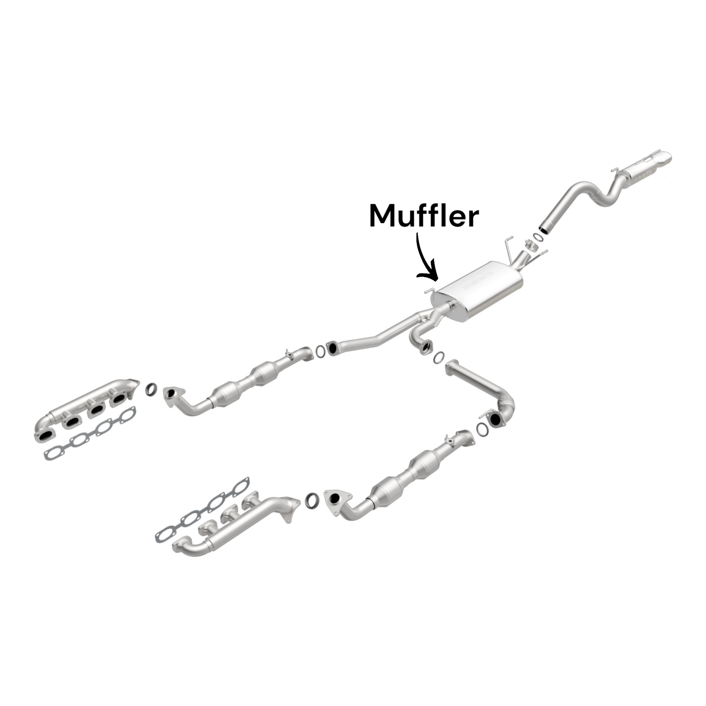 Toyota Land Cruiser 4.7L (1998-2007) V8 Muffler