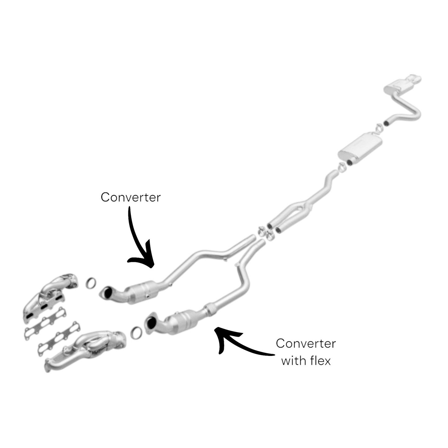 Chrysler 300 2.7L & 3.5L 2005-2010 Catalytic Converters set