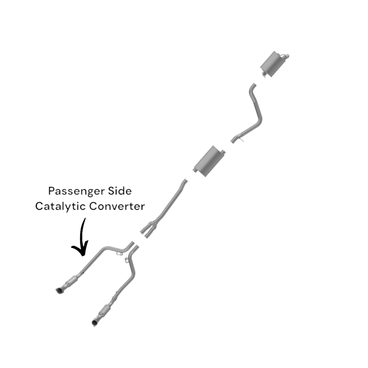 Dodge Charger 3.5L (2006-2010) RWD Passenger Side Catalytic Converter