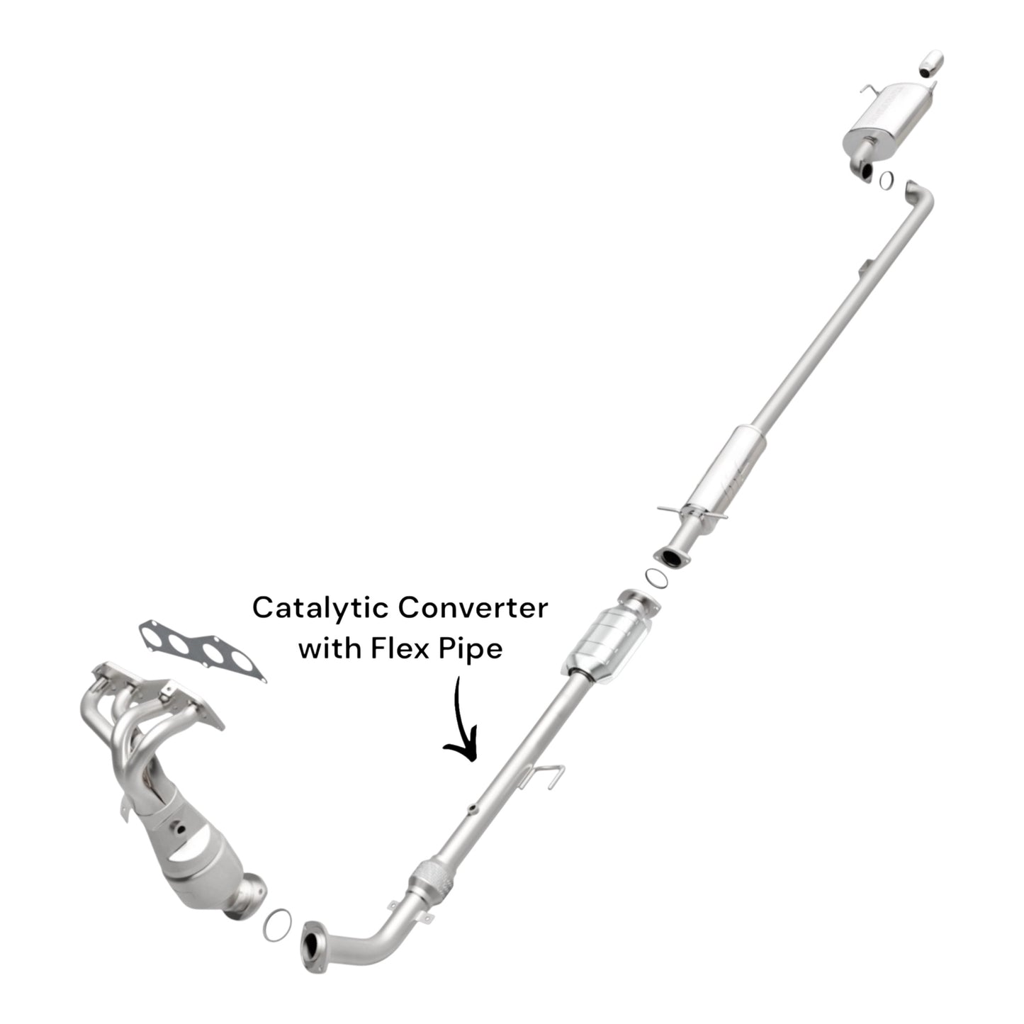 Toyota Camry 2.4L (2002-2006) Catalytic Converter With Flex Pipe
