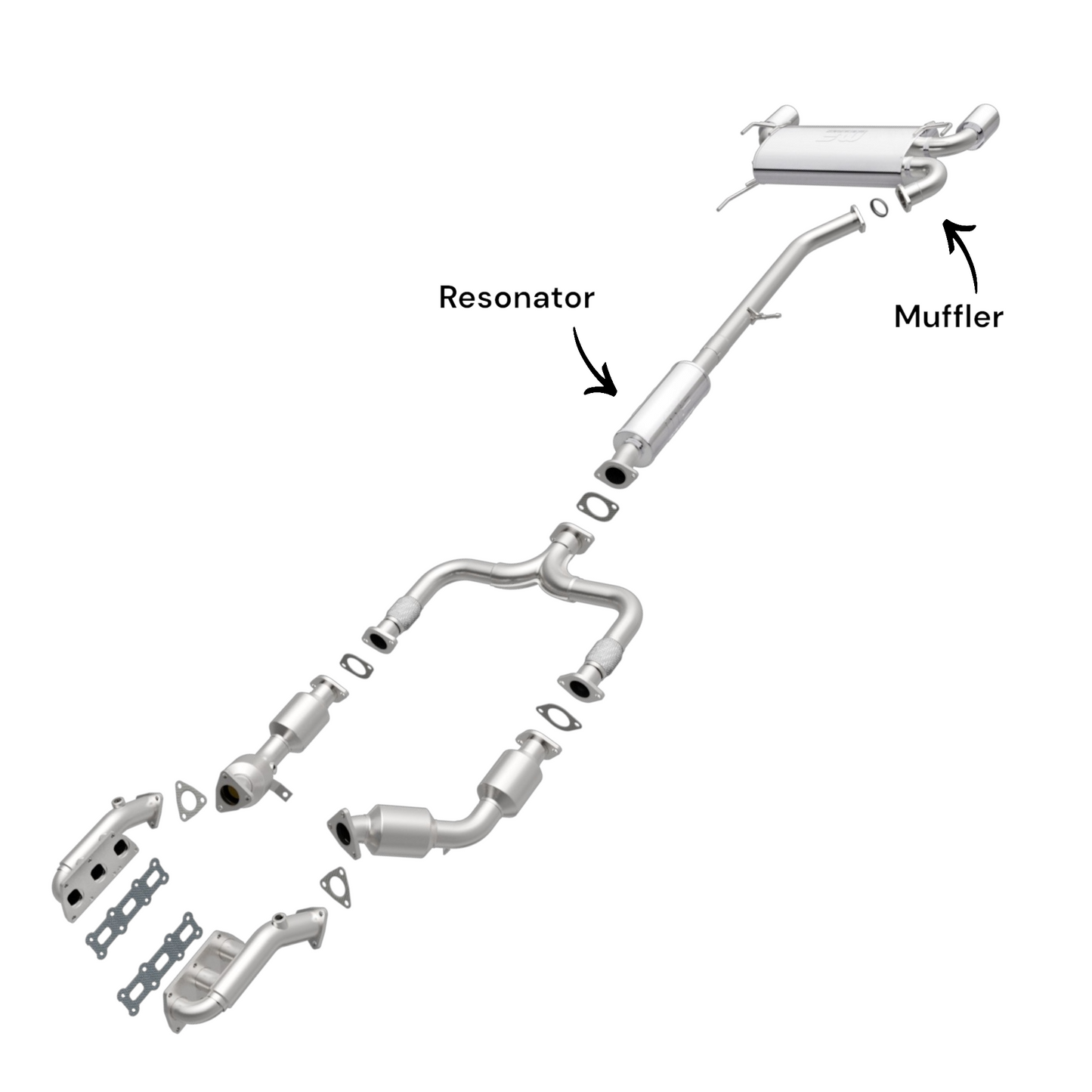 Nissan 350Z 3.5L (2003-2009) Resonator and Muffler