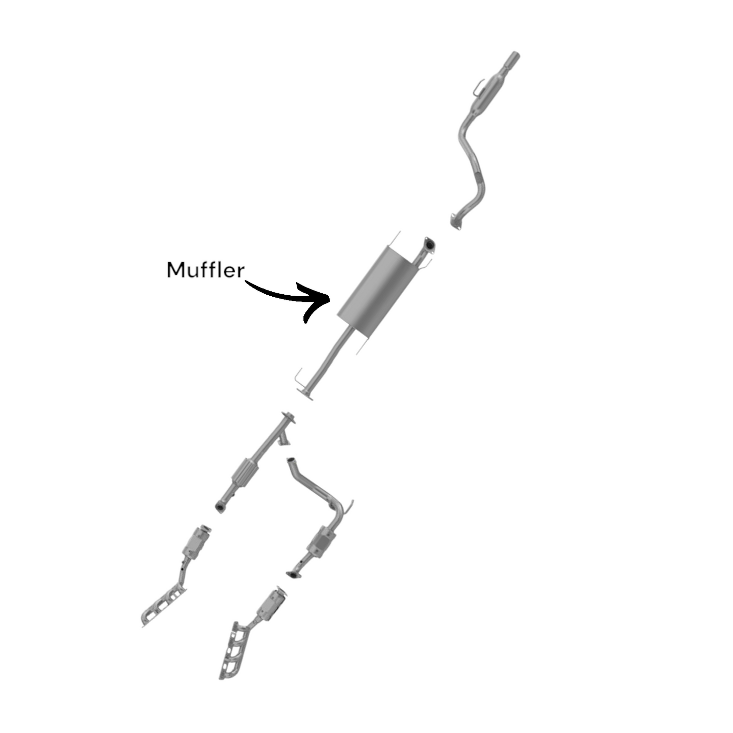 Lexus GX460 4.6L (2010-2022) V8 Muffler