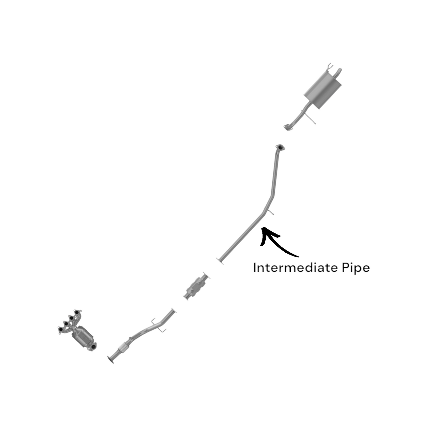Kia Rio5 1.6L (2006-2011) Intermediate Pipe