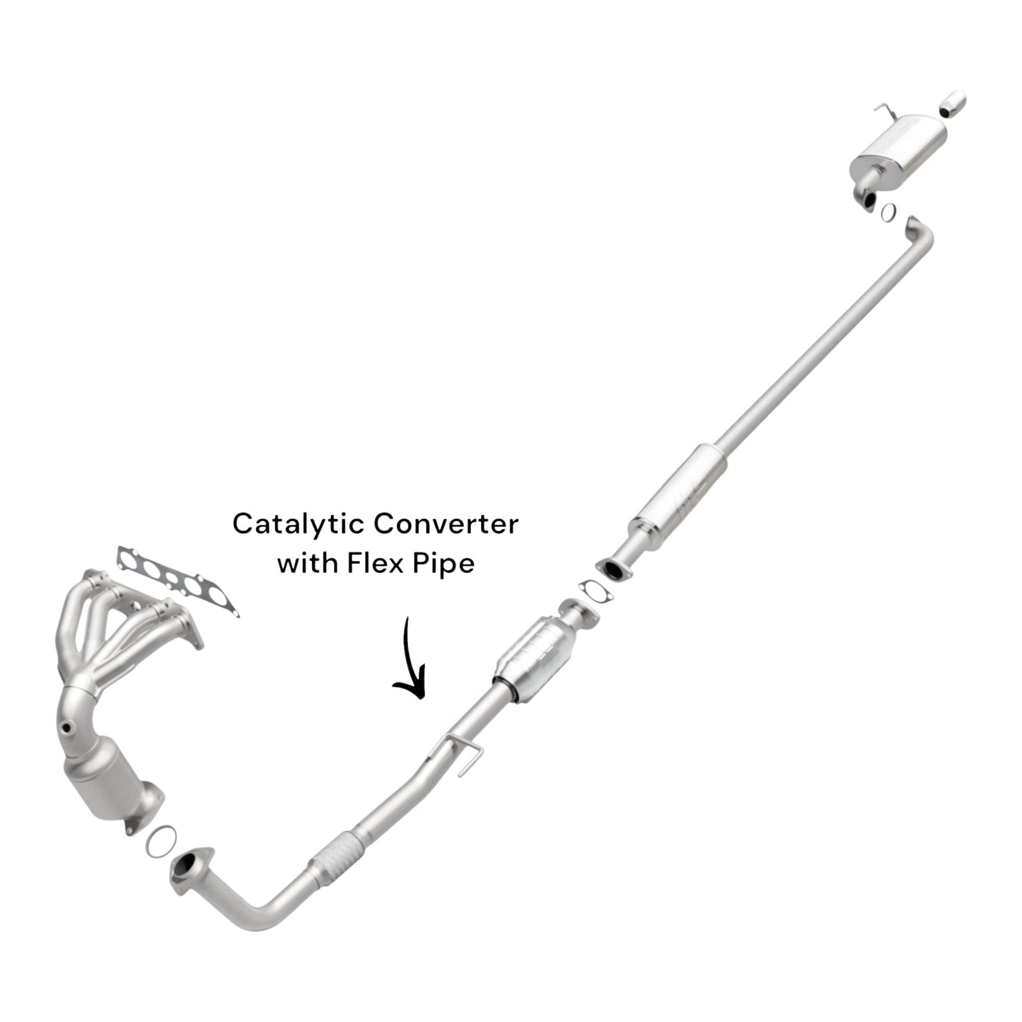 Toyota Camry 2.2L (1997-2001) (GAS) Catalytic Converter With Flex Pipe