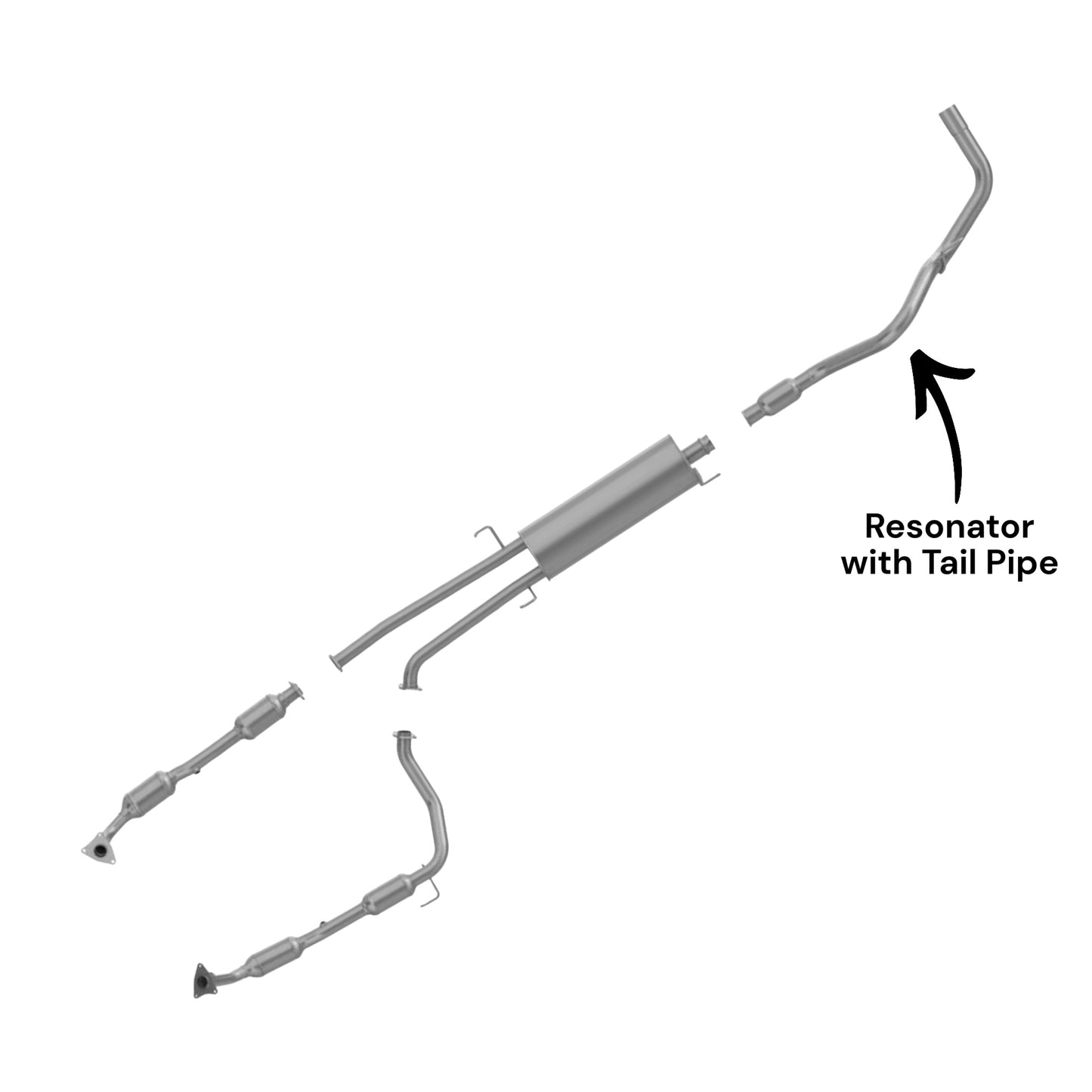 Toyota Tundra 4.6L (2010-2019) Tail Pipe With Resonator