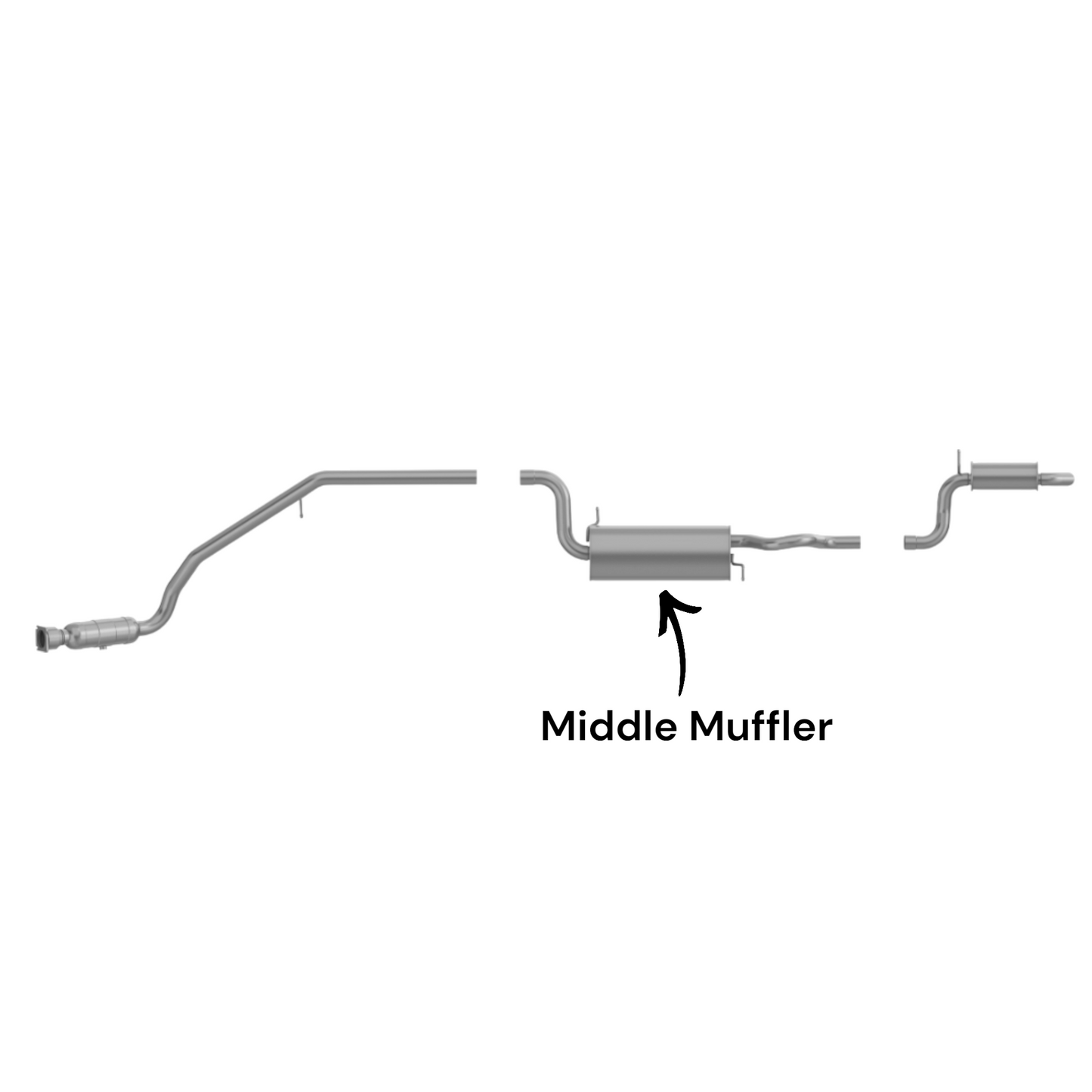 Chrysler Town & Country 3.3L (2008-2010) Middle Muffler