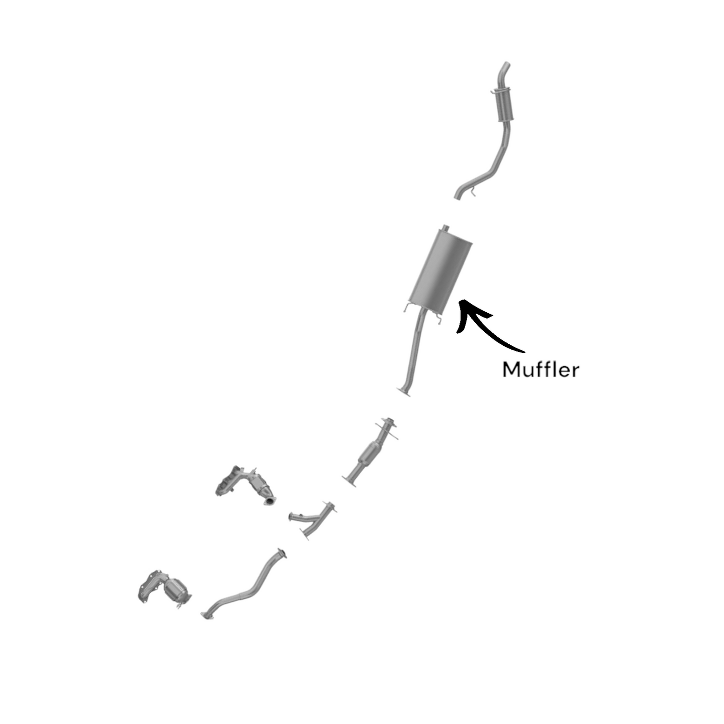 Lexus Rx350 3.5L (2010-2015) V6 Muffler