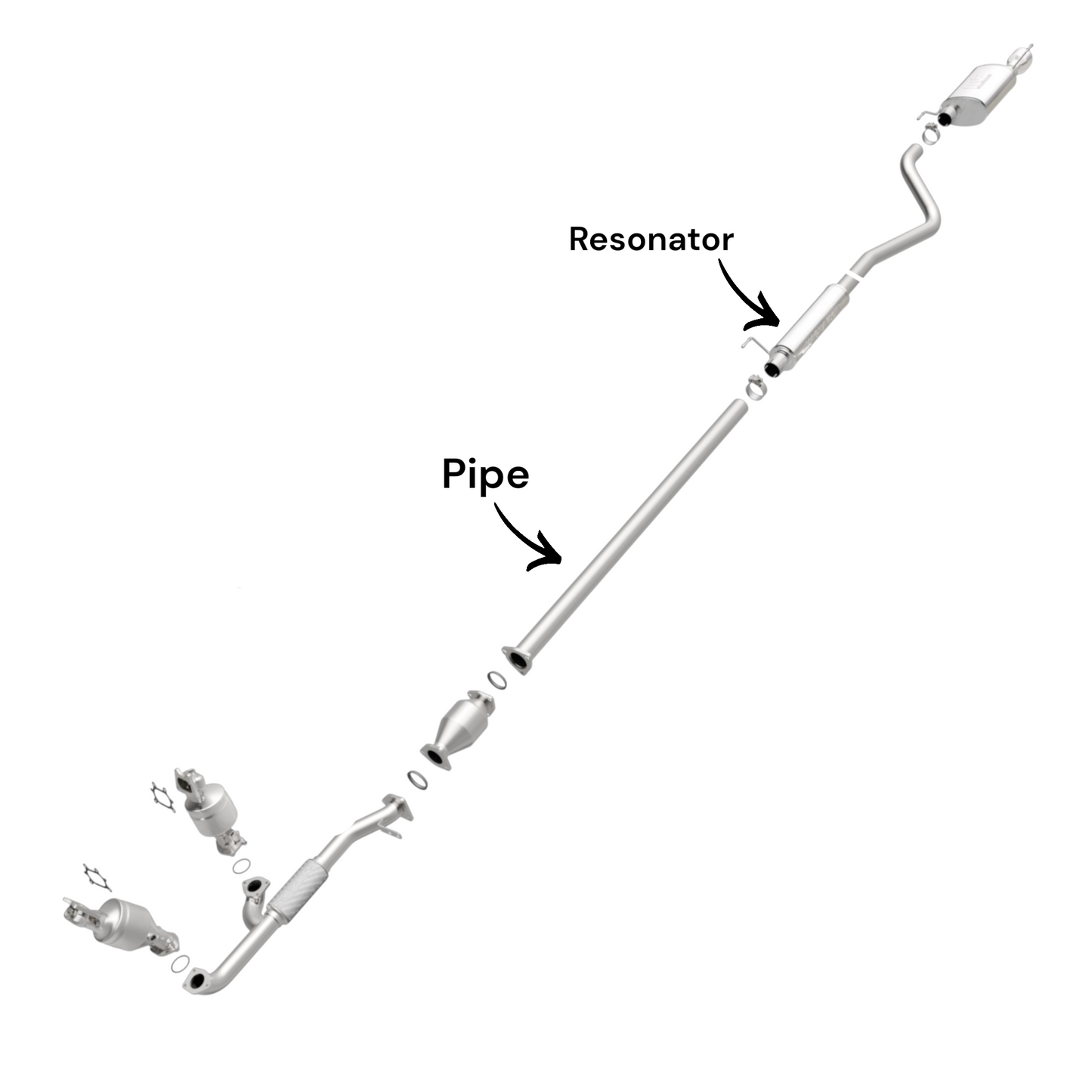 Honda Ridgeline 3.5L (2006-2014) Pipe with Resonator