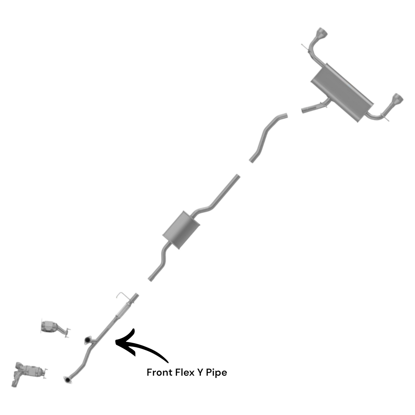 Tuyau flexible en Y avant pour Ford Edge 3.5L (2011-2014)