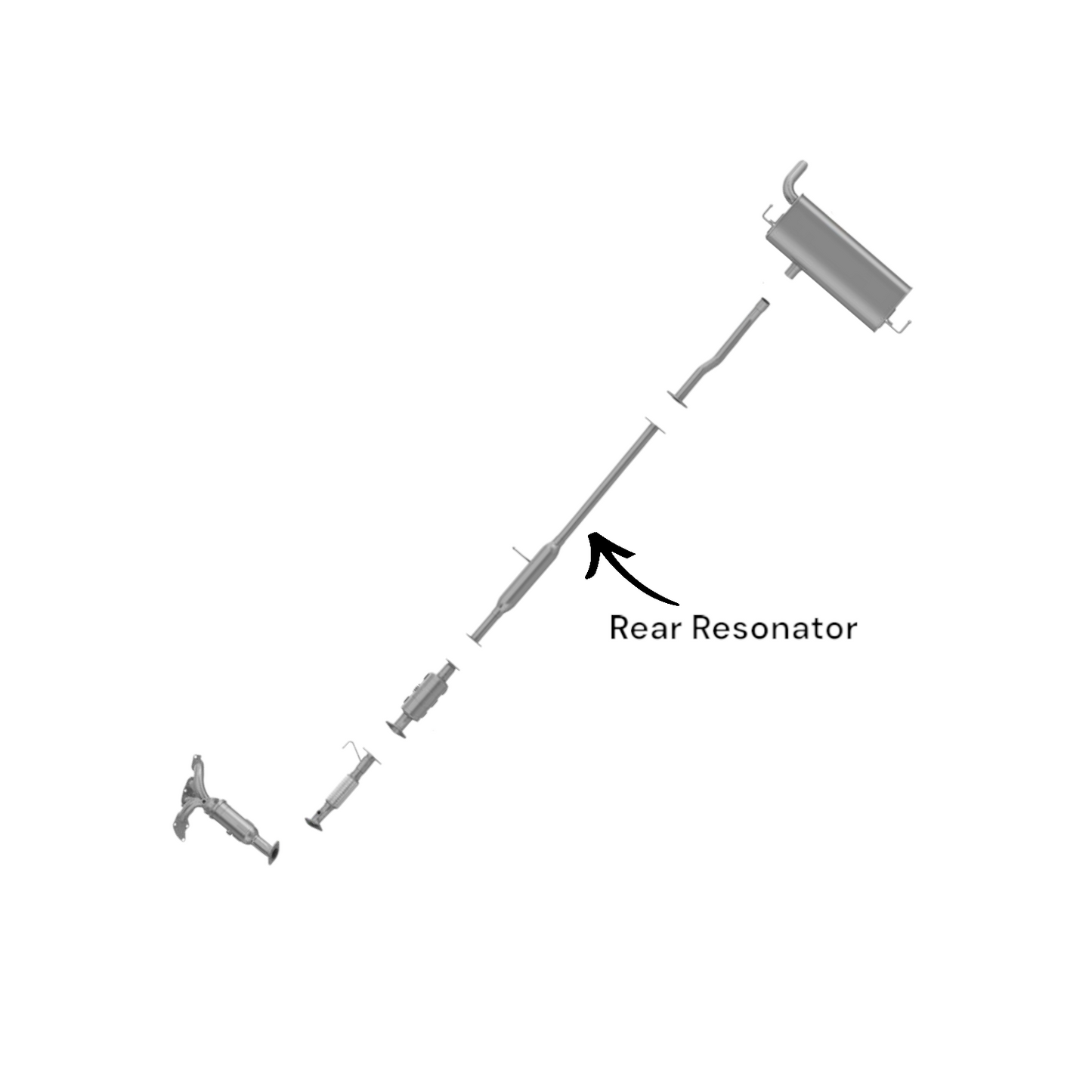 KIA Sportage 2.4L (2011-2016) V4 Rear Resonator