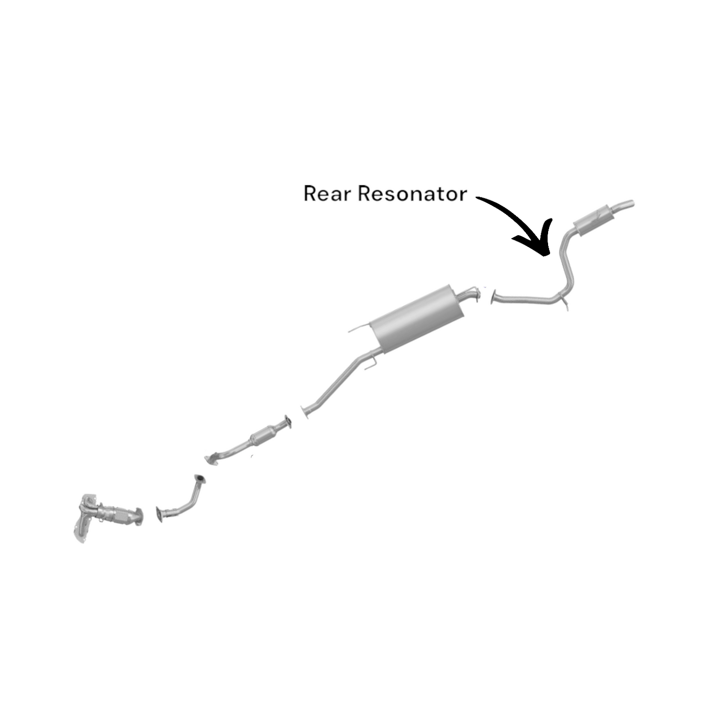 55709 - Toyota RAV4 2.5L (2013-2018) V4 Rear Resonator