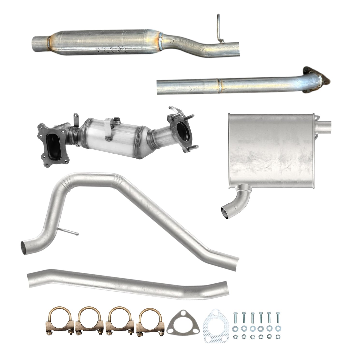 Honda Civic 2.0L 2016-2020 Converter, Resonator, Pipe and Muffler (Sedan and Non-Turbo)