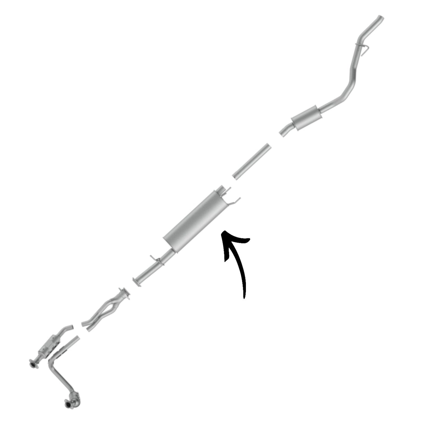 Ford Transit-150 3.7L 2015-2019 Muffler