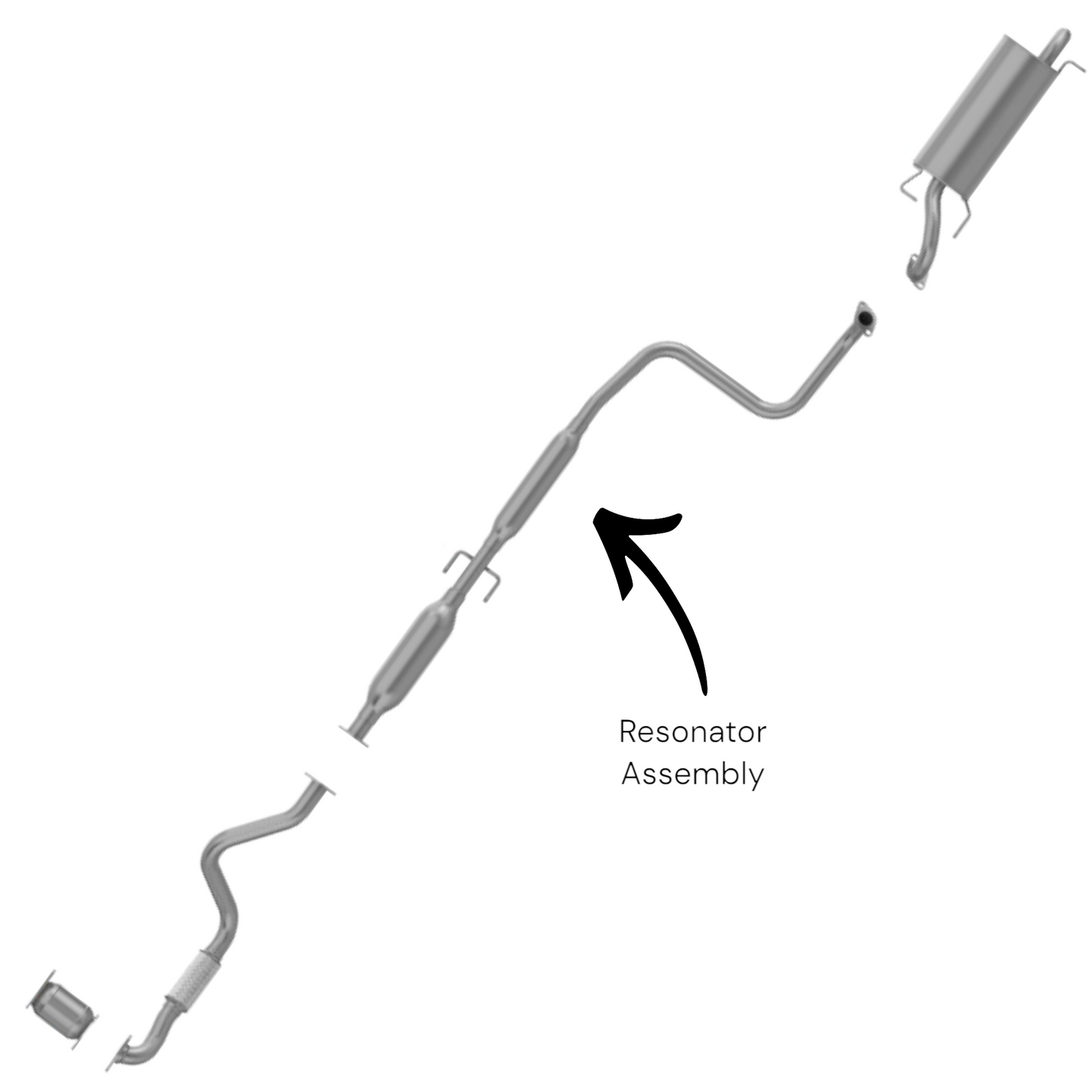 Chevrolet Aveo5 1.6L 2007-2008 Resonator Assembly