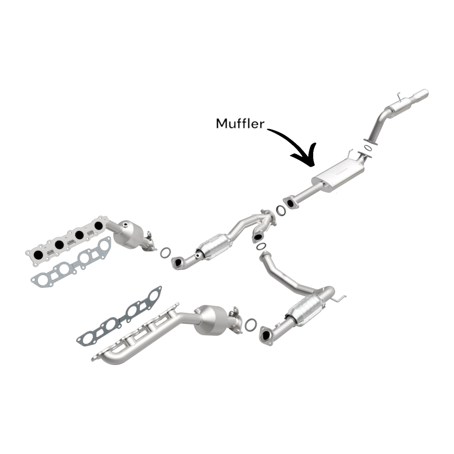 Lexus GX470 4.7L (2003 & 2004) V8 Muffler