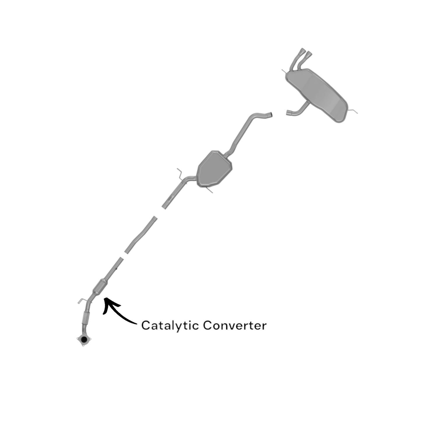 Volkswagen GTI 2.0L (2006-2013) Catalytic Converter