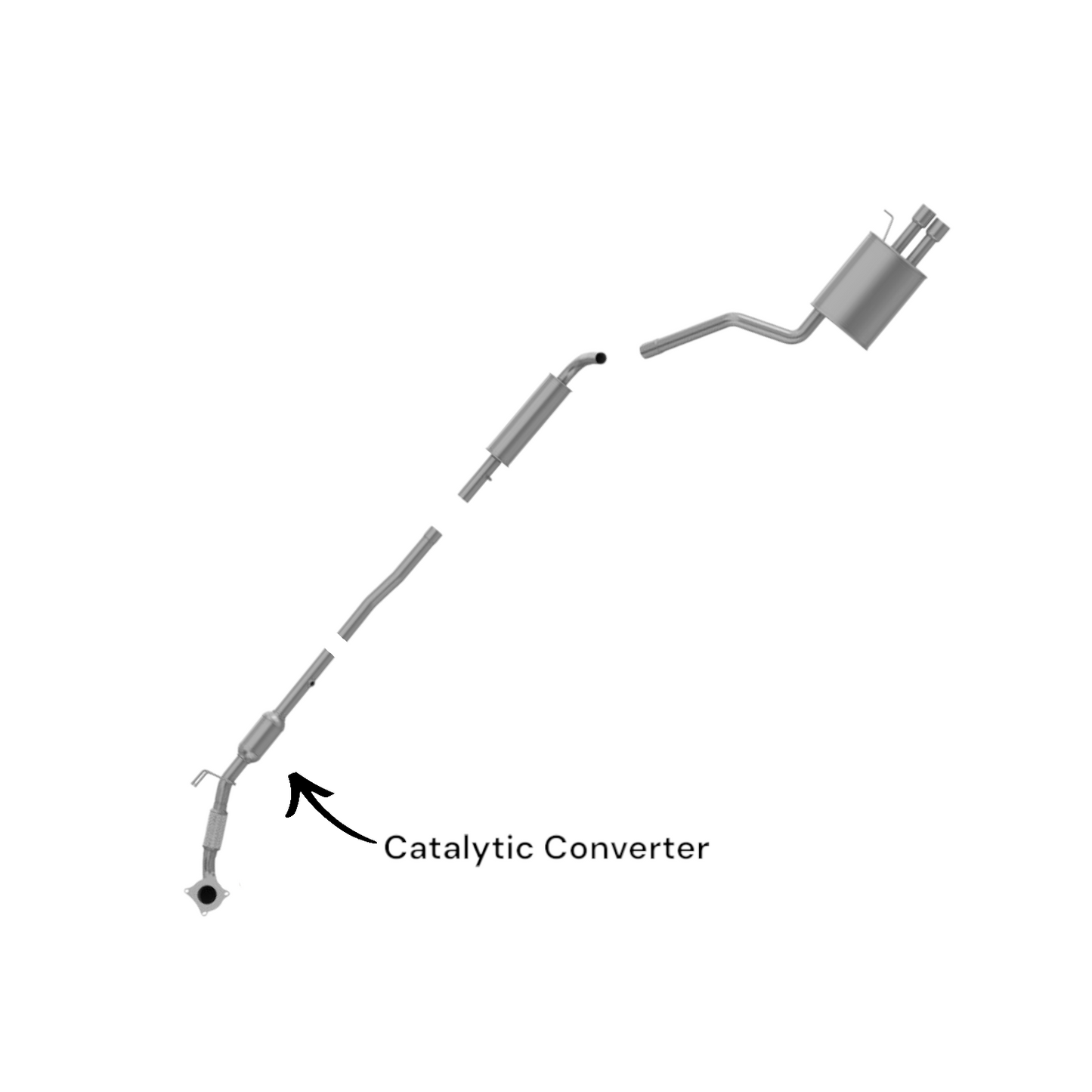 Volkswagen Jetta 2.0L (2006-2010) Catalytic Converter