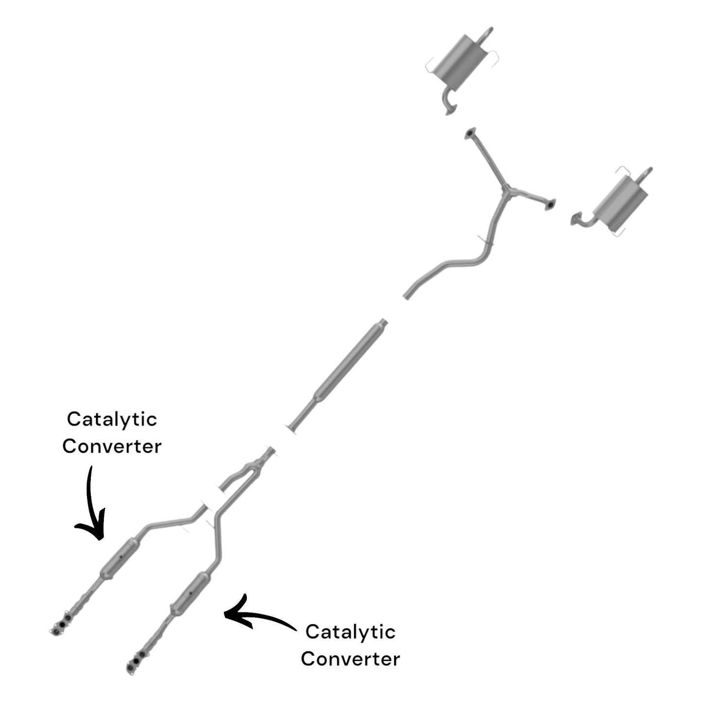 Subaru Outback 3.6L (2010-2015) Right and Left Side Catalytic Converter