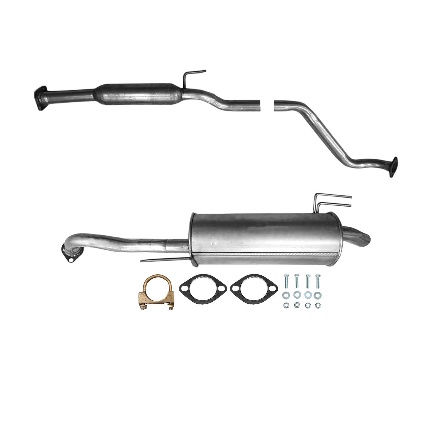 Kia Forte 1.8L 2014-2016 Resonator and Muffler (For Federal Emissions Only)