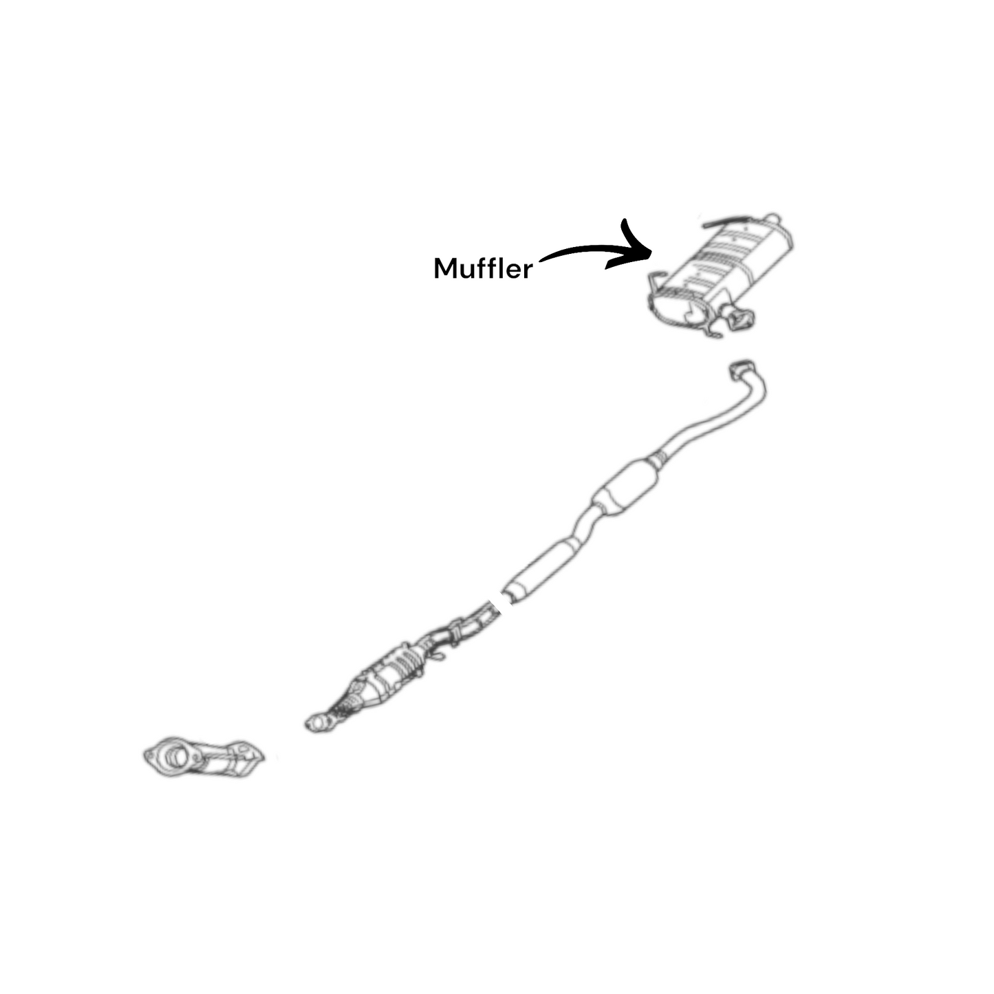 Mitsubishi Outlander 2.4L (2014-2018) Muffler